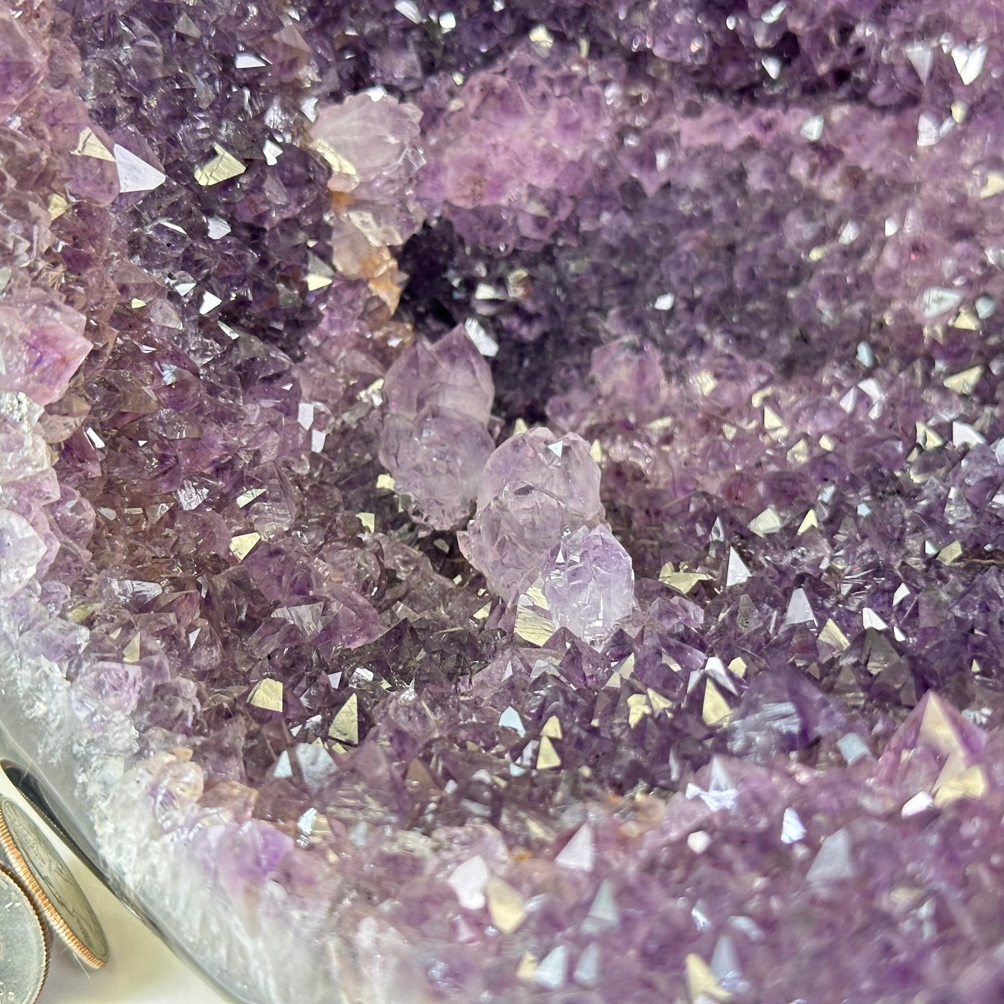 Extra Quality Brazilian Amethyst Cone, 25.7 lbs & 11.2" Tall 5619AM - 017 - Brazil GemsBrazil GemsExtra Quality Brazilian Amethyst Cone, 25.7 lbs & 11.2" Tall 5619AM - 017Crystal Cones5619AM - 017
