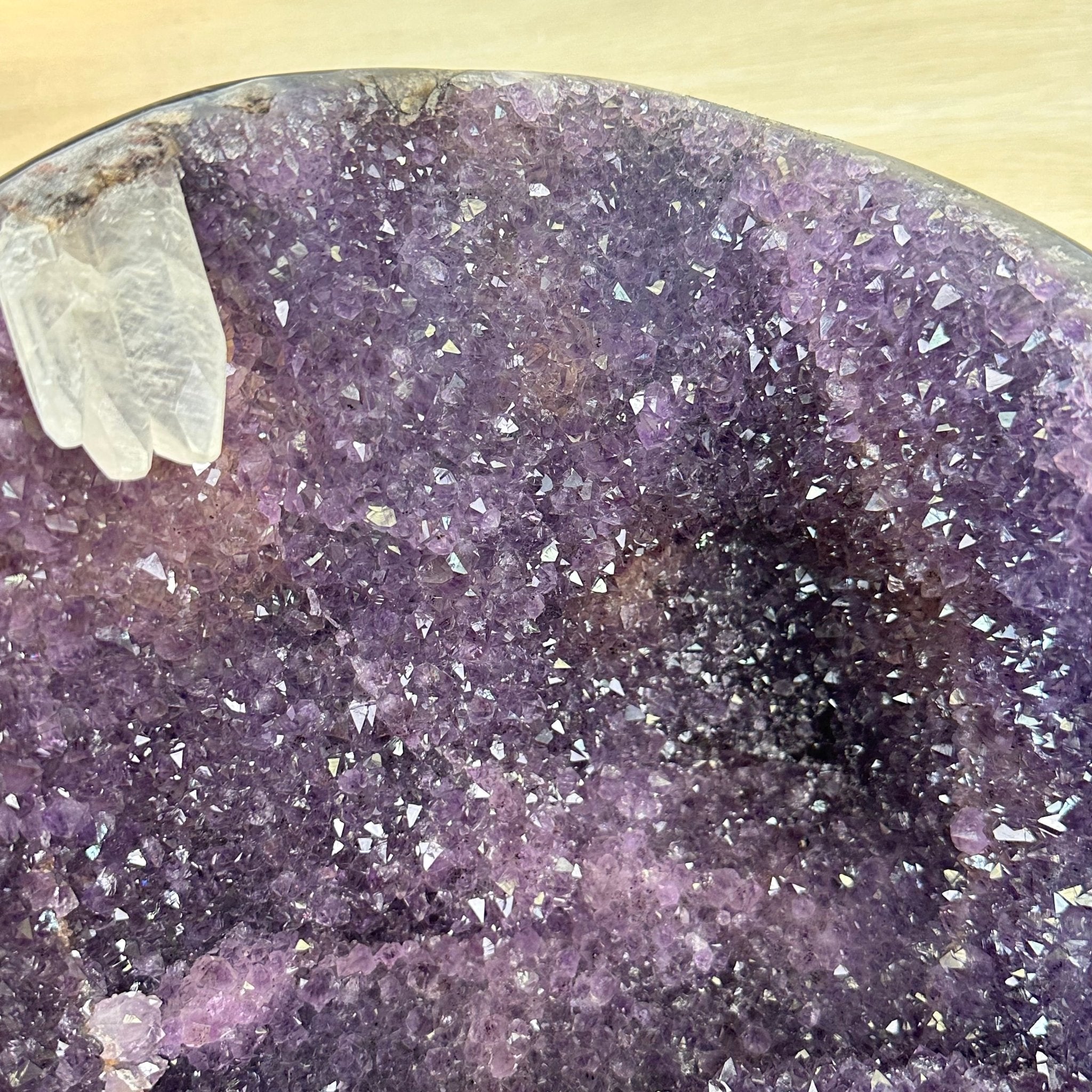 Extra Quality Brazilian Amethyst Cone, 25.7 lbs & 11.2" Tall 5619AM - 017 - Brazil GemsBrazil GemsExtra Quality Brazilian Amethyst Cone, 25.7 lbs & 11.2" Tall 5619AM - 017Crystal Cones5619AM - 017