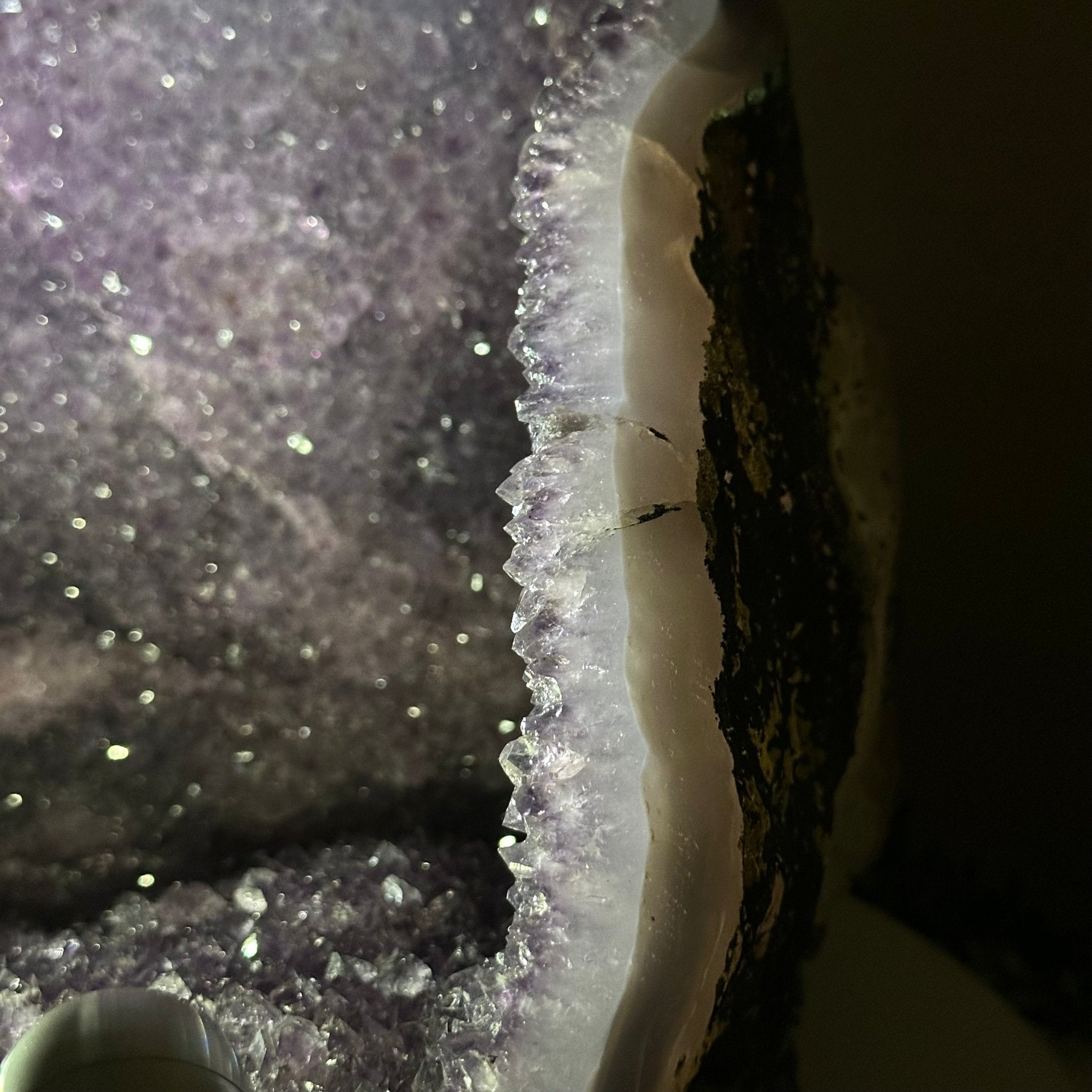 Extra Quality Brazilian Amethyst Cone, 25.7 lbs & 11.2" Tall 5619AM - 017 - Brazil GemsBrazil GemsExtra Quality Brazilian Amethyst Cone, 25.7 lbs & 11.2" Tall 5619AM - 017Crystal Cones5619AM - 017