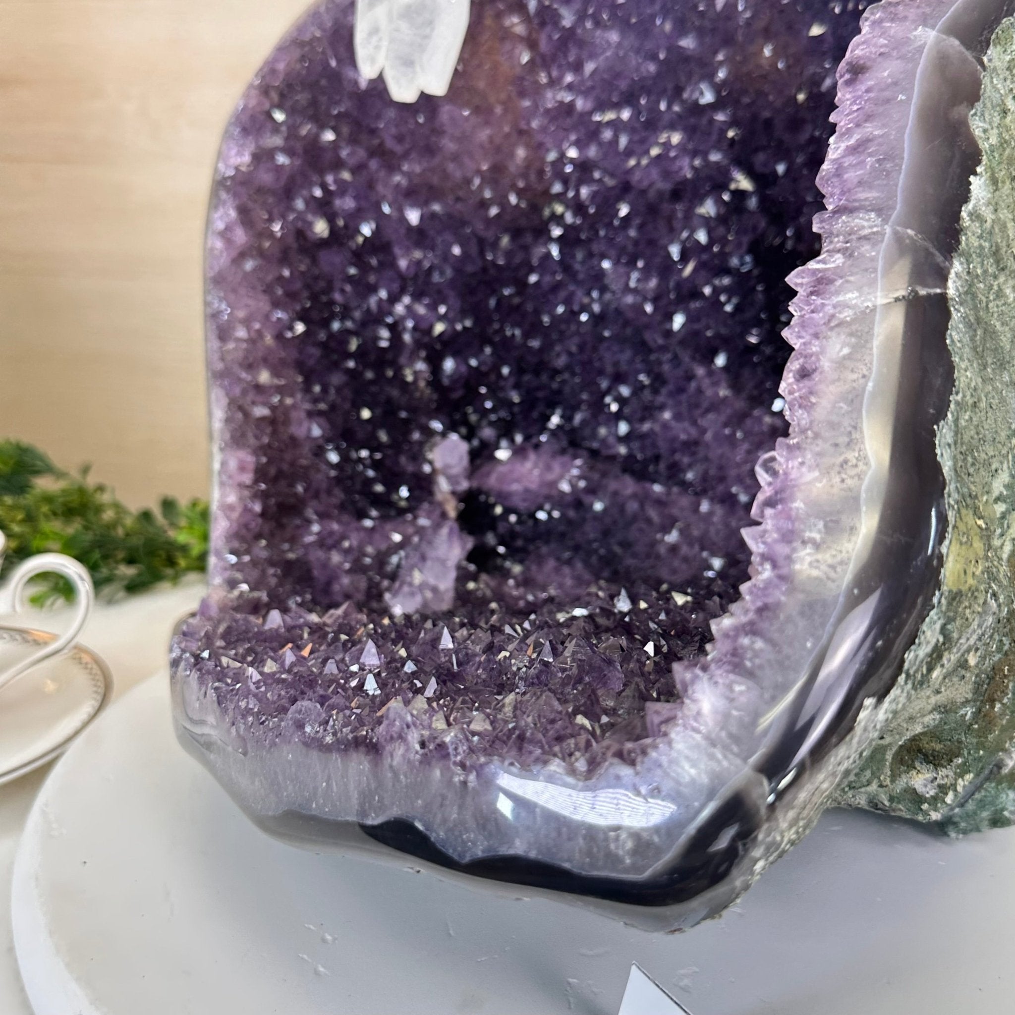 Extra Quality Brazilian Amethyst Cone, 25.7 lbs & 11.2" Tall 5619AM - 017 - Brazil GemsBrazil GemsExtra Quality Brazilian Amethyst Cone, 25.7 lbs & 11.2" Tall 5619AM - 017Crystal Cones5619AM - 017