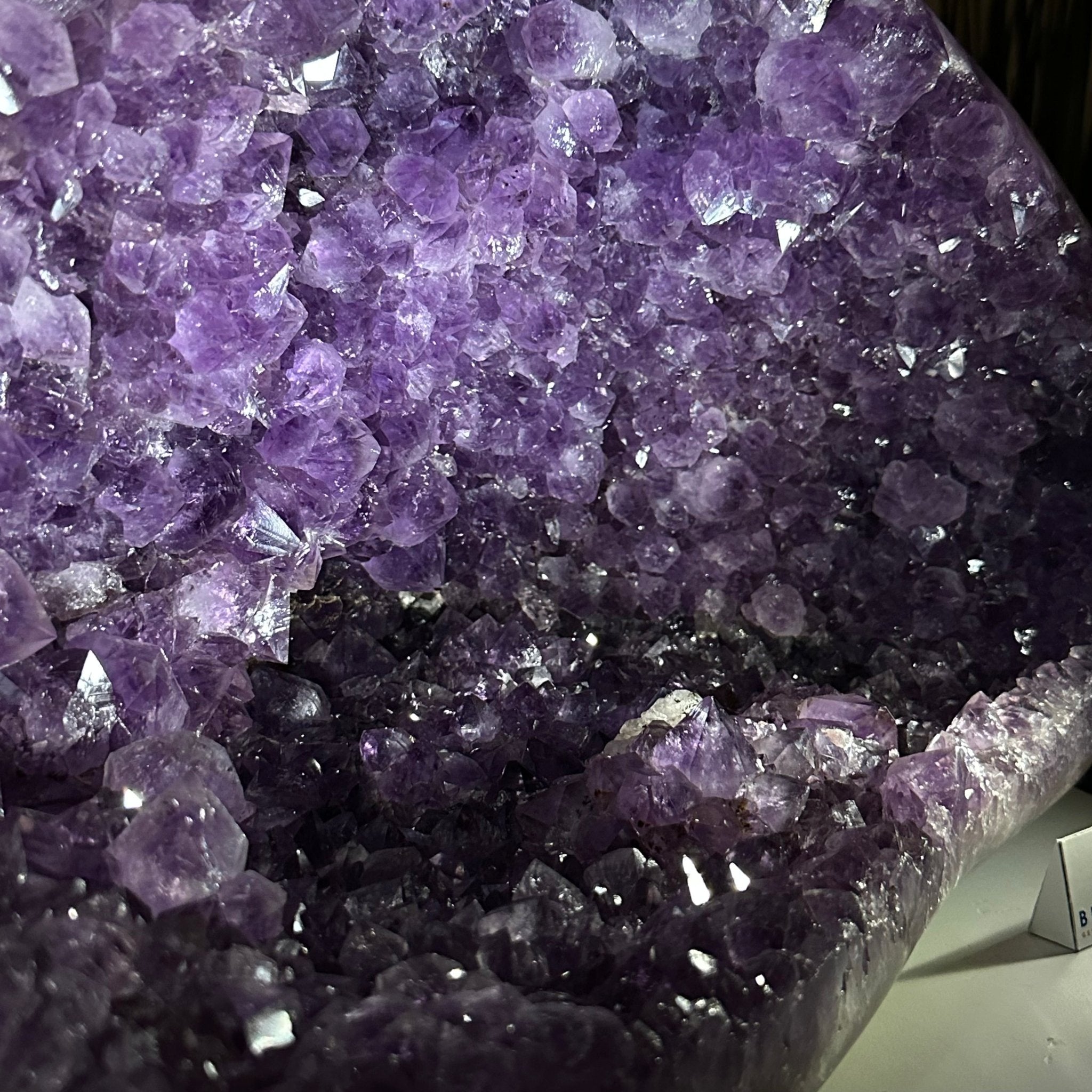 Extra Quality Brazilian Amethyst Cone, 28.7 lbs & 10.8" Tall 5619AM - 018 - Brazil GemsBrazil GemsExtra Quality Brazilian Amethyst Cone, 28.7 lbs & 10.8" Tall 5619AM - 018Crystal Cones5619AM - 018