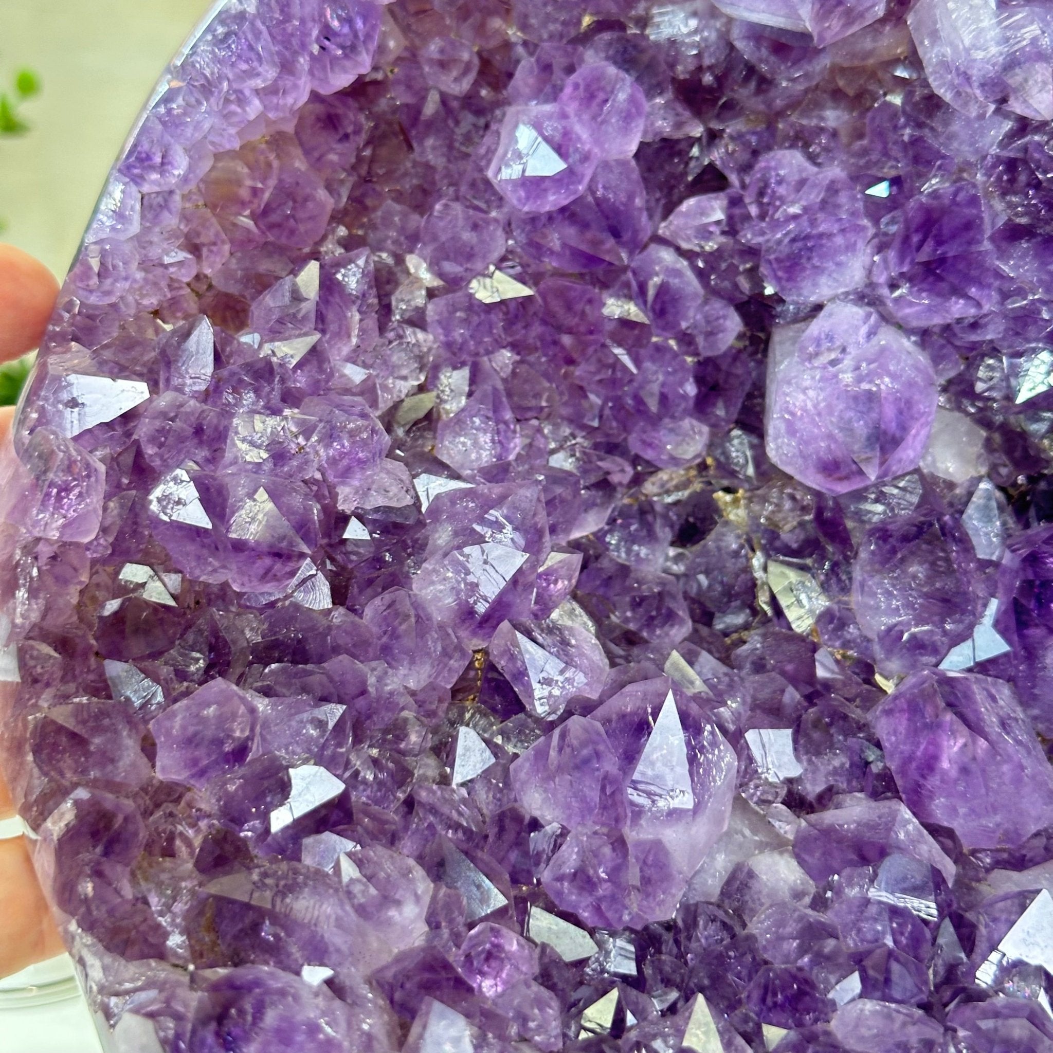Extra Quality Brazilian Amethyst Cone, 28.7 lbs & 10.8" Tall 5619AM - 018 - Brazil GemsBrazil GemsExtra Quality Brazilian Amethyst Cone, 28.7 lbs & 10.8" Tall 5619AM - 018Crystal Cones5619AM - 018
