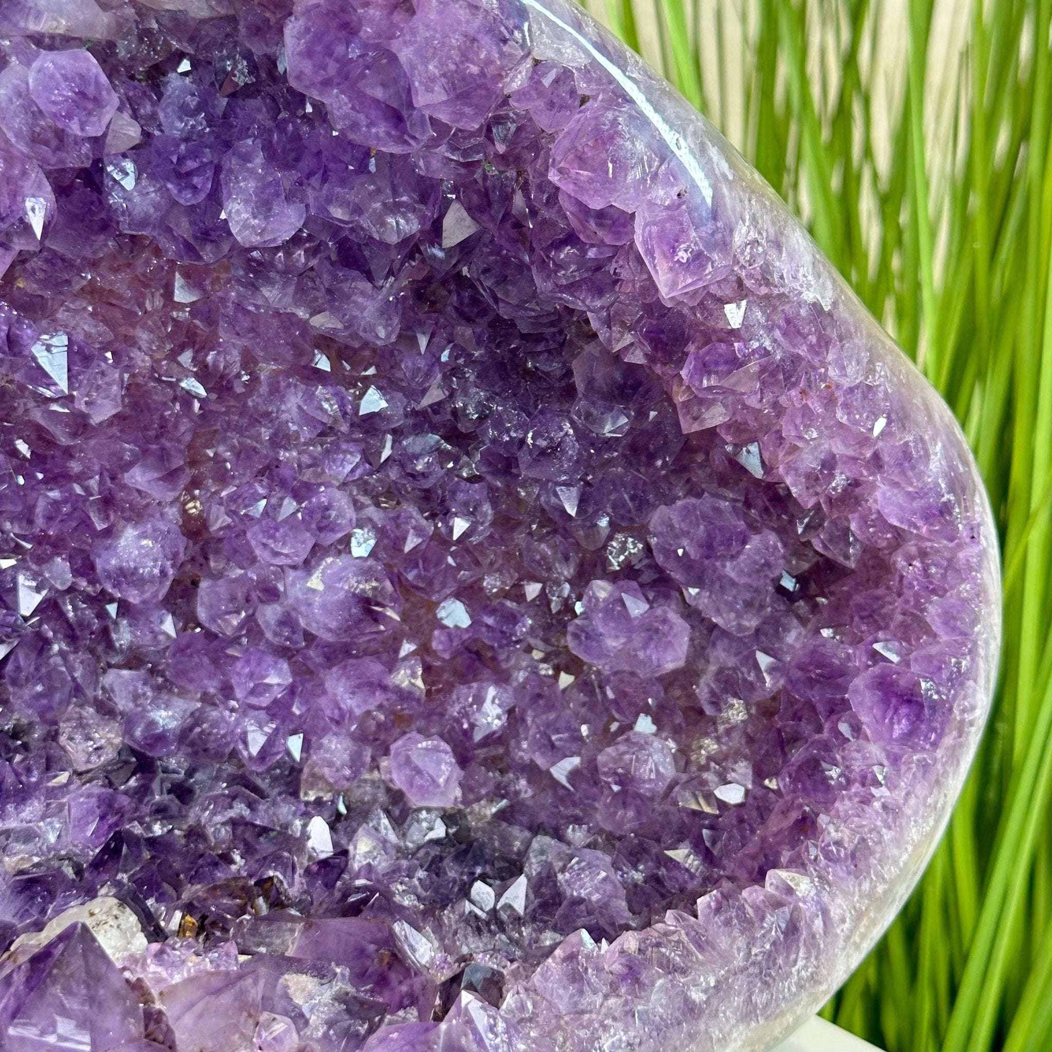 Extra Quality Brazilian Amethyst Cone, 28.7 lbs & 10.8" Tall 5619AM - 018 - Brazil GemsBrazil GemsExtra Quality Brazilian Amethyst Cone, 28.7 lbs & 10.8" Tall 5619AM - 018Crystal Cones5619AM - 018