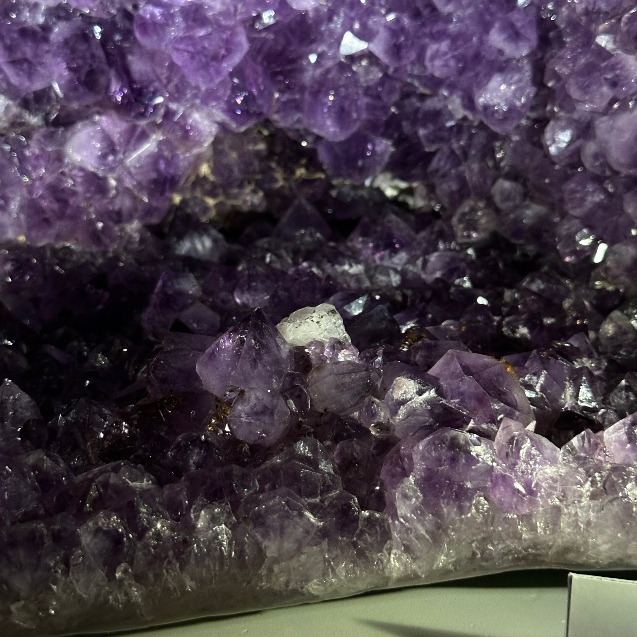 Extra Quality Brazilian Amethyst Cone, 28.7 lbs & 10.8" Tall 5619AM - 018 - Brazil GemsBrazil GemsExtra Quality Brazilian Amethyst Cone, 28.7 lbs & 10.8" Tall 5619AM - 018Crystal Cones5619AM - 018