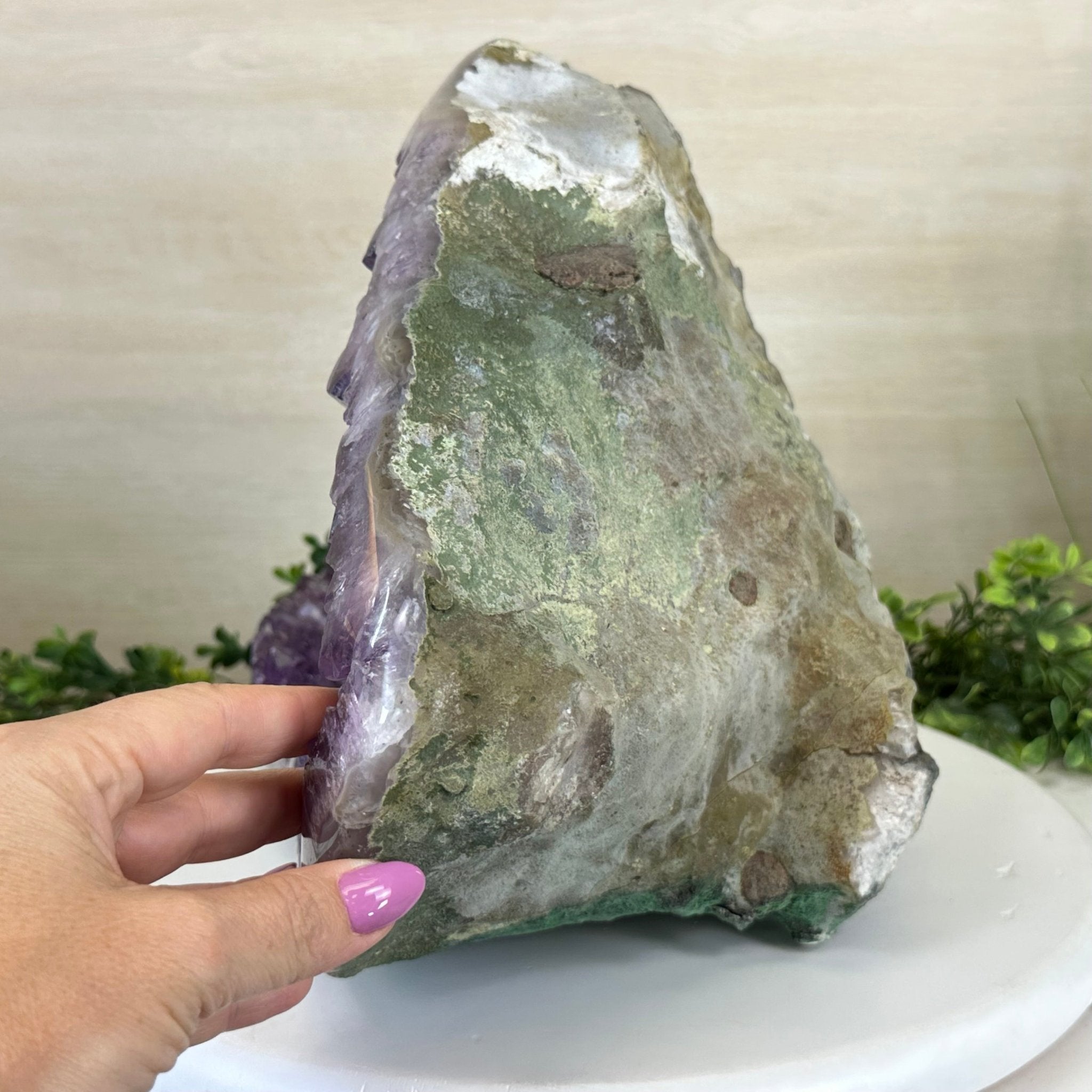 Extra Quality Brazilian Amethyst Cone, 28.7 lbs & 10.8" Tall 5619AM - 018 - Brazil GemsBrazil GemsExtra Quality Brazilian Amethyst Cone, 28.7 lbs & 10.8" Tall 5619AM - 018Crystal Cones5619AM - 018