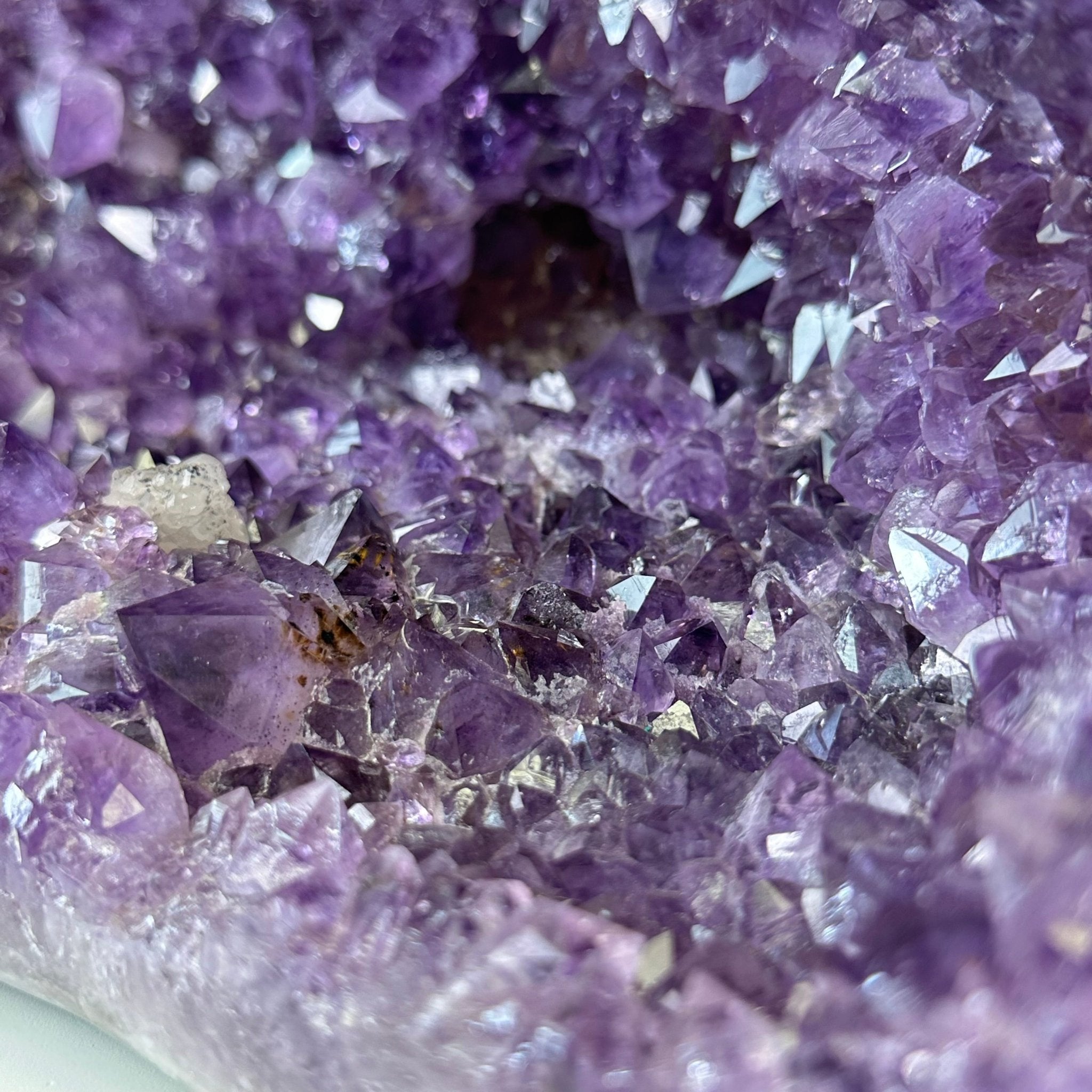 Extra Quality Brazilian Amethyst Cone, 28.7 lbs & 10.8" Tall 5619AM - 018 - Brazil GemsBrazil GemsExtra Quality Brazilian Amethyst Cone, 28.7 lbs & 10.8" Tall 5619AM - 018Crystal Cones5619AM - 018