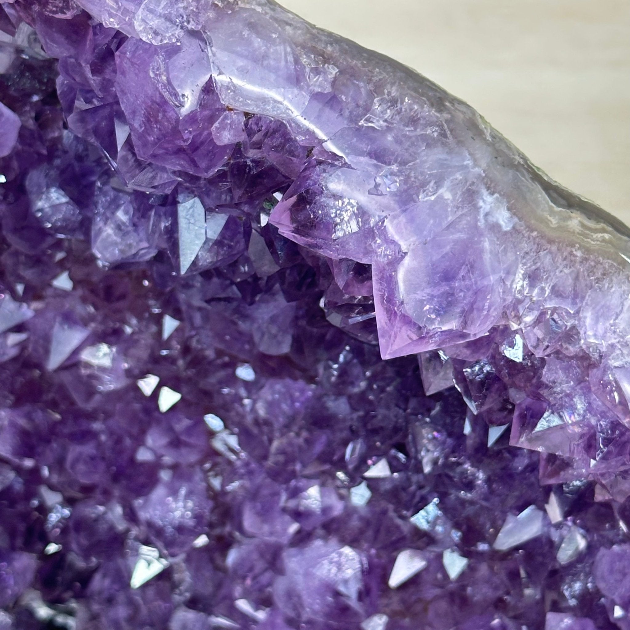 Extra Quality Brazilian Amethyst Cone, 28.7 lbs & 10.8" Tall 5619AM - 018 - Brazil GemsBrazil GemsExtra Quality Brazilian Amethyst Cone, 28.7 lbs & 10.8" Tall 5619AM - 018Crystal Cones5619AM - 018