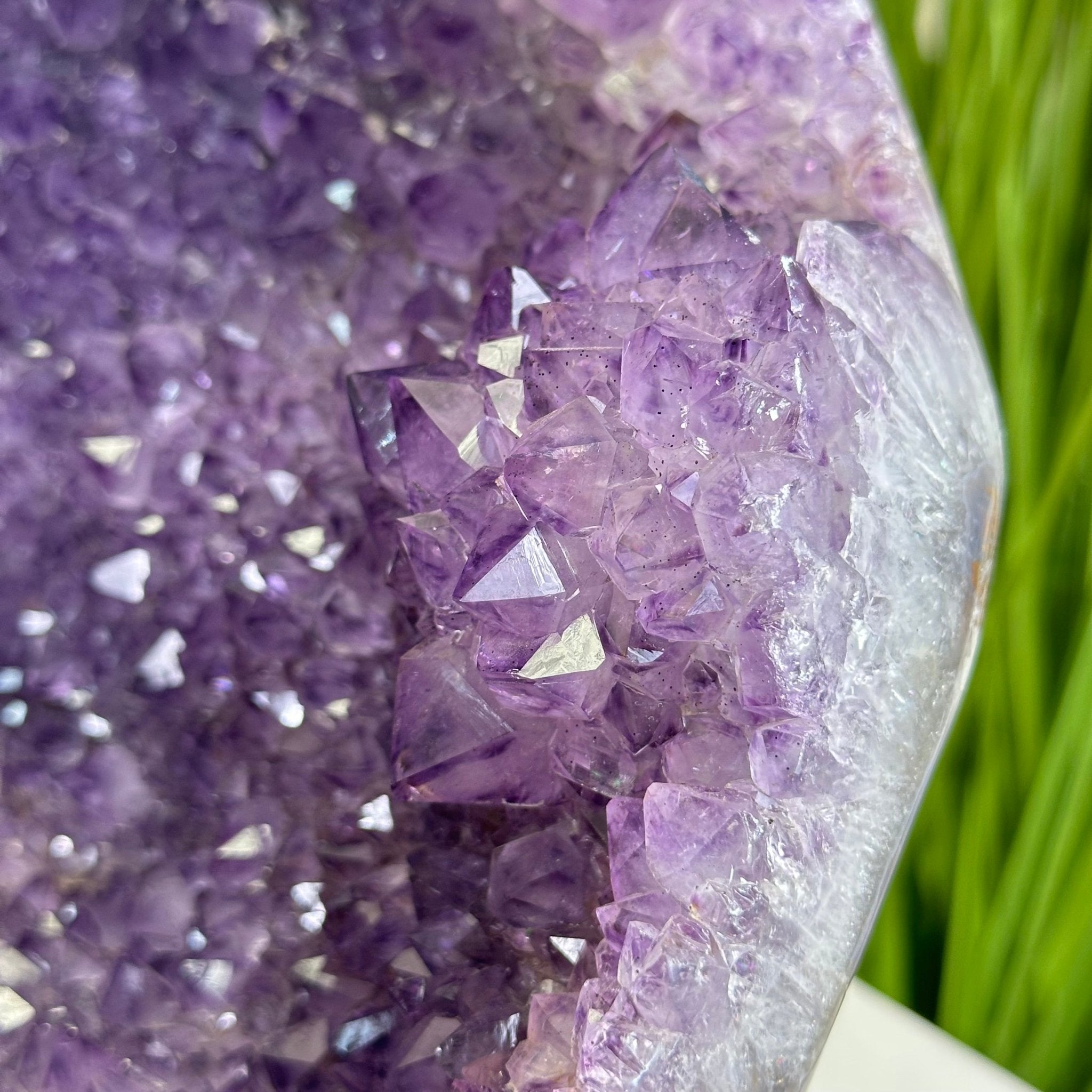 Extra Quality Brazilian Amethyst Cone, 29.4 lbs & 10.7" Tall 5619AM - 019 - Brazil GemsBrazil GemsExtra Quality Brazilian Amethyst Cone, 29.4 lbs & 10.7" Tall 5619AM - 019Crystal Cones5619AM - 019
