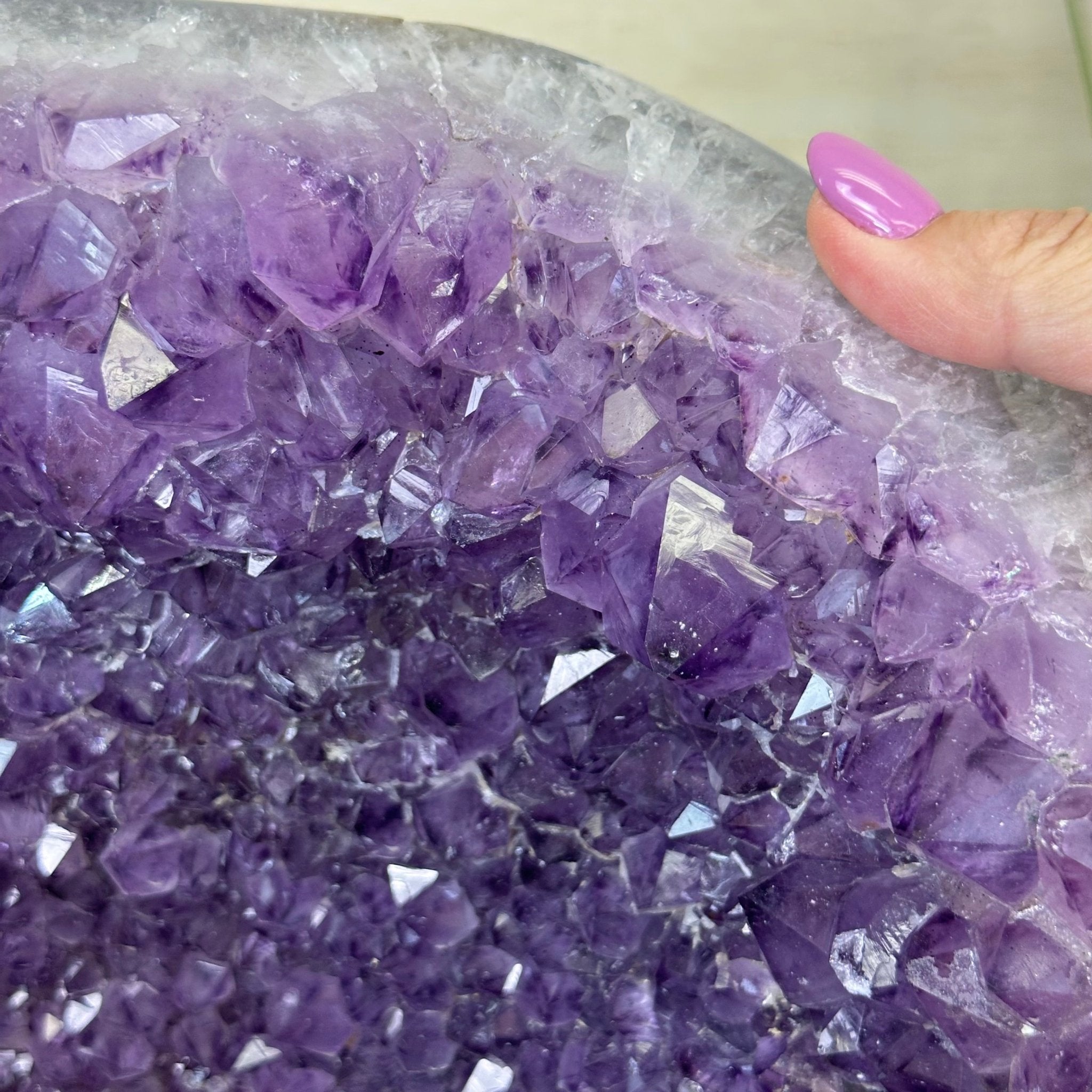 Extra Quality Brazilian Amethyst Cone, 29.4 lbs & 10.7" Tall 5619AM - 019 - Brazil GemsBrazil GemsExtra Quality Brazilian Amethyst Cone, 29.4 lbs & 10.7" Tall 5619AM - 019Crystal Cones5619AM - 019