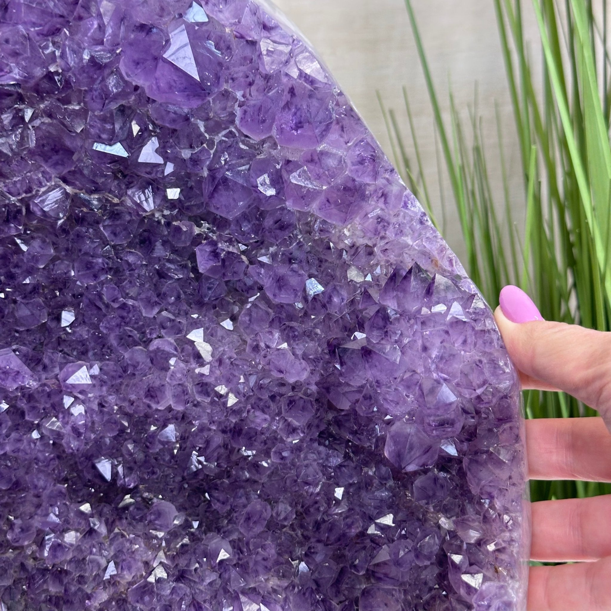 Extra Quality Brazilian Amethyst Cone, 29.4 lbs & 10.7" Tall 5619AM - 019 - Brazil GemsBrazil GemsExtra Quality Brazilian Amethyst Cone, 29.4 lbs & 10.7" Tall 5619AM - 019Crystal Cones5619AM - 019