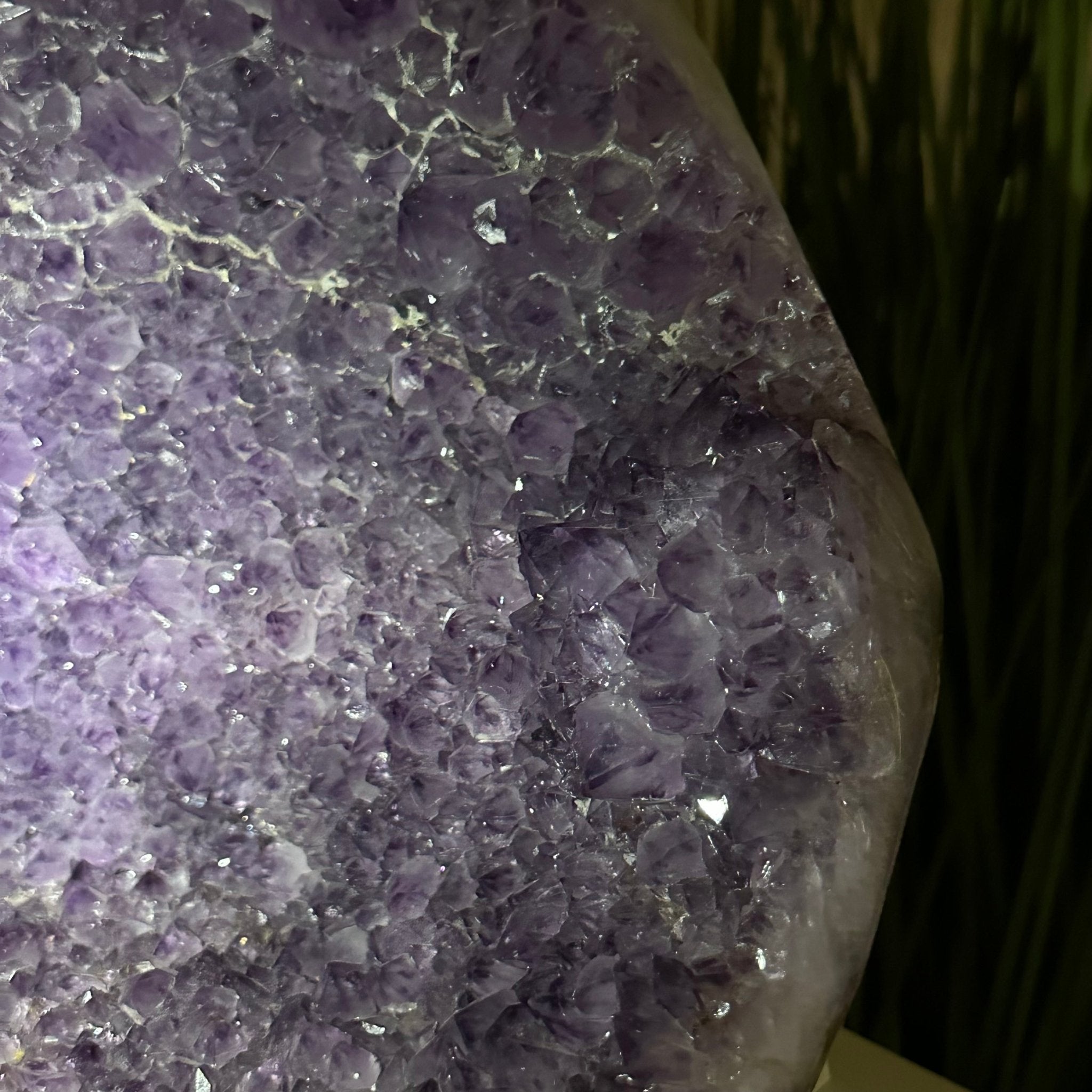 Extra Quality Brazilian Amethyst Cone, 29.4 lbs & 10.7" Tall 5619AM - 019 - Brazil GemsBrazil GemsExtra Quality Brazilian Amethyst Cone, 29.4 lbs & 10.7" Tall 5619AM - 019Crystal Cones5619AM - 019
