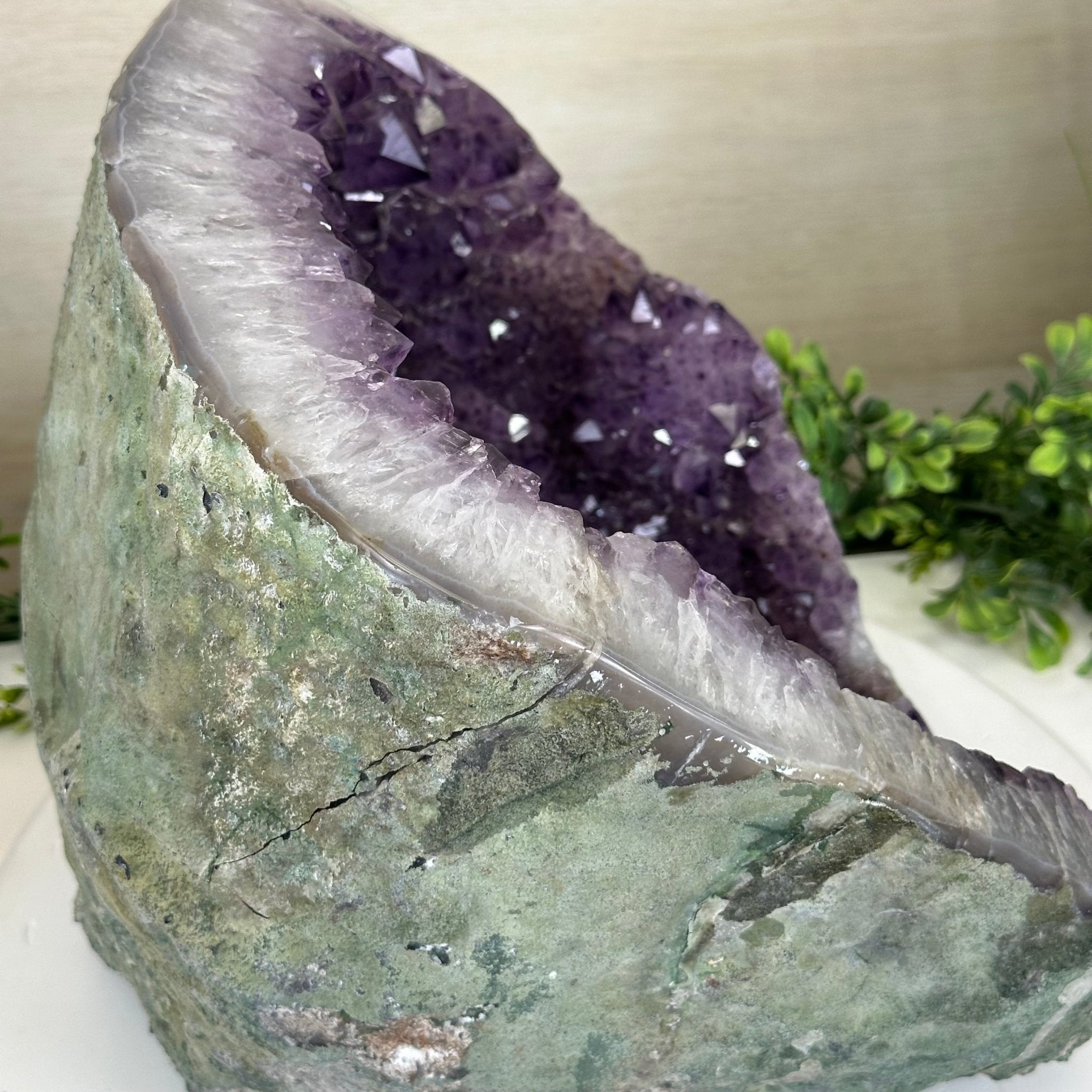 Extra Quality Brazilian Amethyst Cone, 29.4 lbs & 10.7" Tall 5619AM - 019 - Brazil GemsBrazil GemsExtra Quality Brazilian Amethyst Cone, 29.4 lbs & 10.7" Tall 5619AM - 019Crystal Cones5619AM - 019