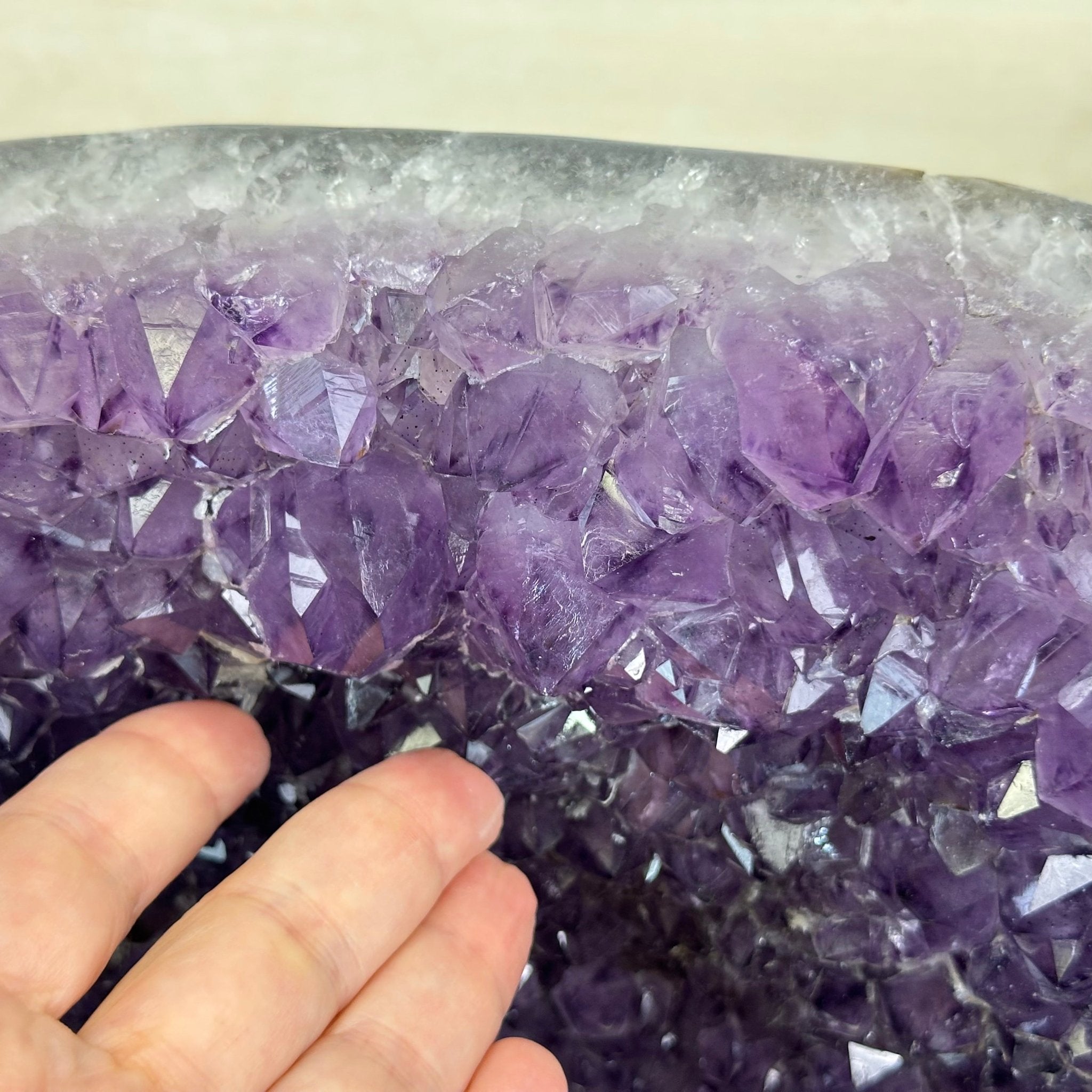 Extra Quality Brazilian Amethyst Cone, 29.4 lbs & 10.7" Tall 5619AM - 019 - Brazil GemsBrazil GemsExtra Quality Brazilian Amethyst Cone, 29.4 lbs & 10.7" Tall 5619AM - 019Crystal Cones5619AM - 019