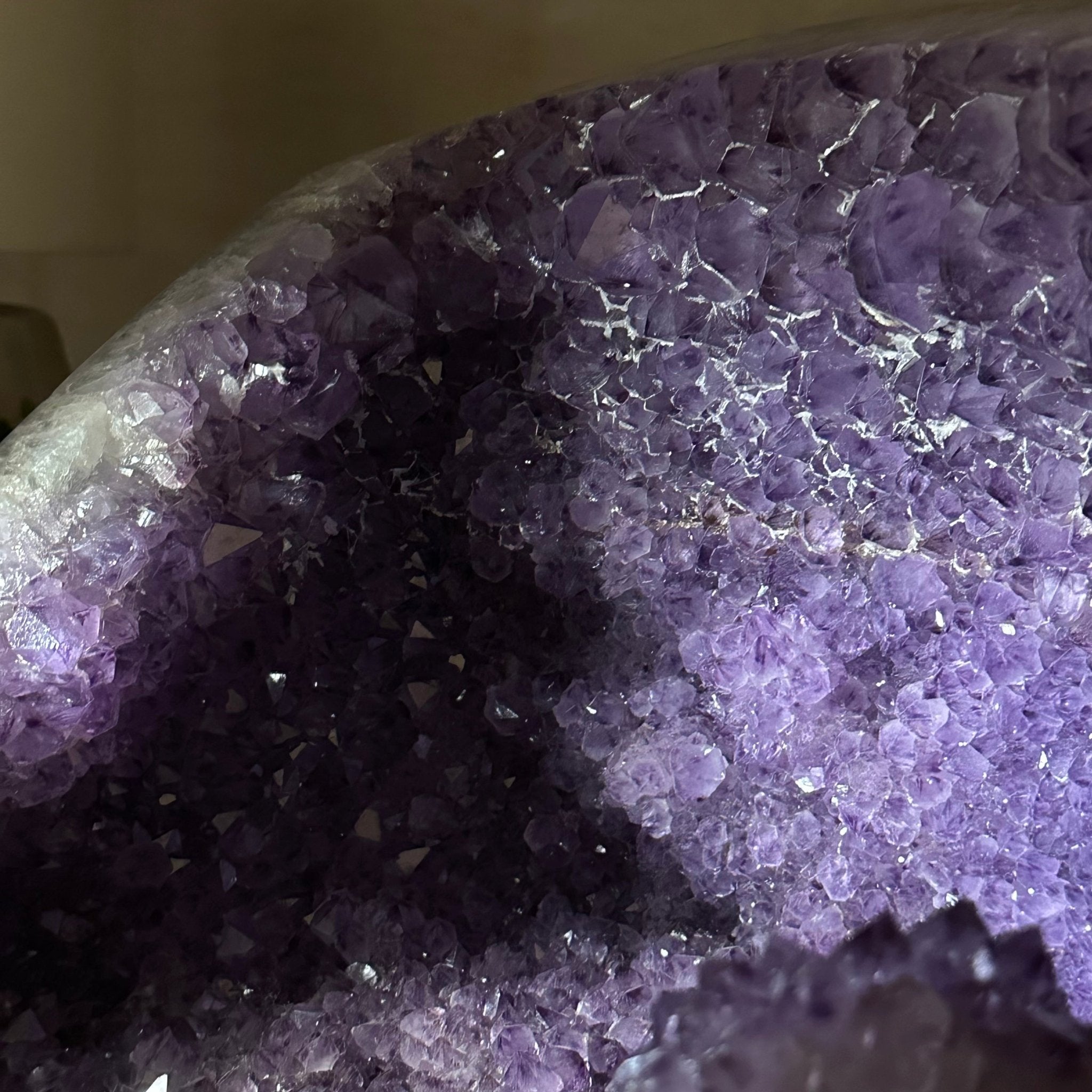 Extra Quality Brazilian Amethyst Cone, 29.4 lbs & 10.7" Tall 5619AM - 019 - Brazil GemsBrazil GemsExtra Quality Brazilian Amethyst Cone, 29.4 lbs & 10.7" Tall 5619AM - 019Crystal Cones5619AM - 019