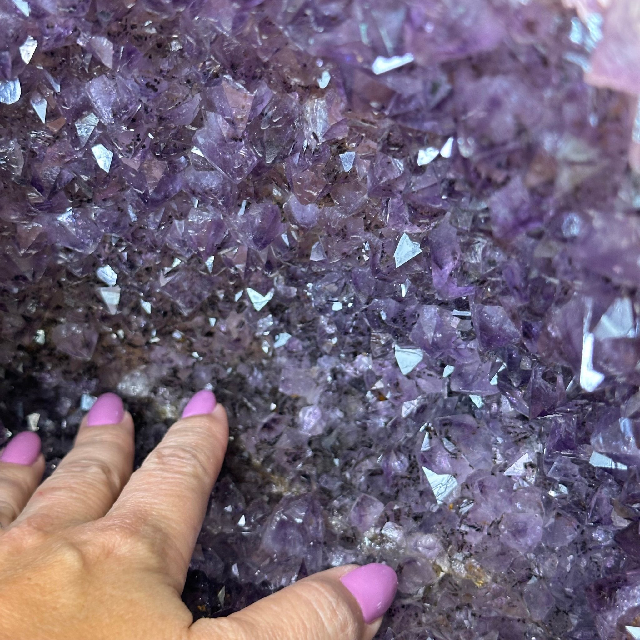 Extra Quality Brazilian Amethyst Cone, 34.8 lbs & 10.9" Tall 5619AM - 020 - Brazil GemsBrazil GemsExtra Quality Brazilian Amethyst Cone, 34.8 lbs & 10.9" Tall 5619AM - 020Crystal Cones5619AM - 020