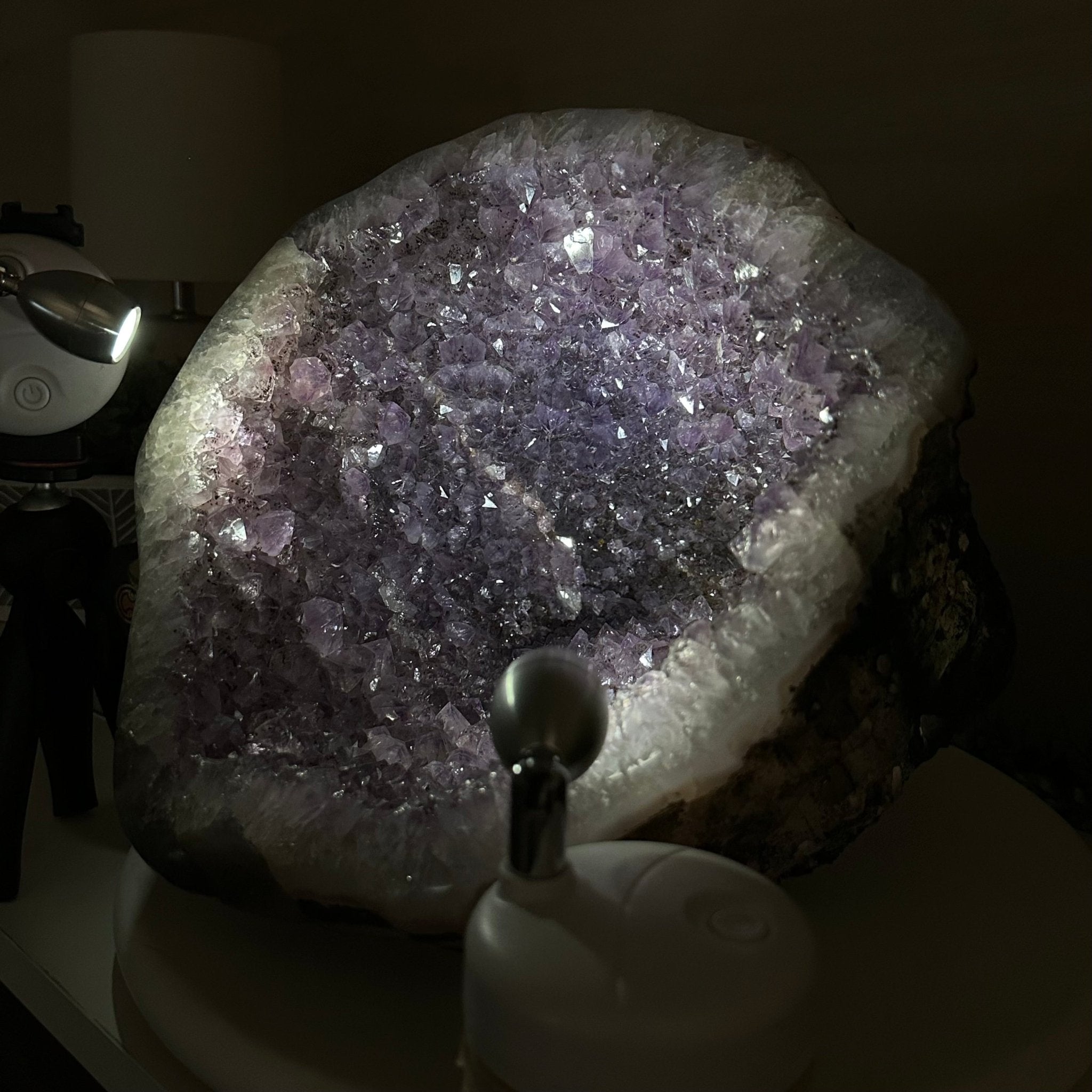 Extra Quality Brazilian Amethyst Cone, 34.8 lbs & 10.9" Tall 5619AM - 020 - Brazil GemsBrazil GemsExtra Quality Brazilian Amethyst Cone, 34.8 lbs & 10.9" Tall 5619AM - 020Crystal Cones5619AM - 020