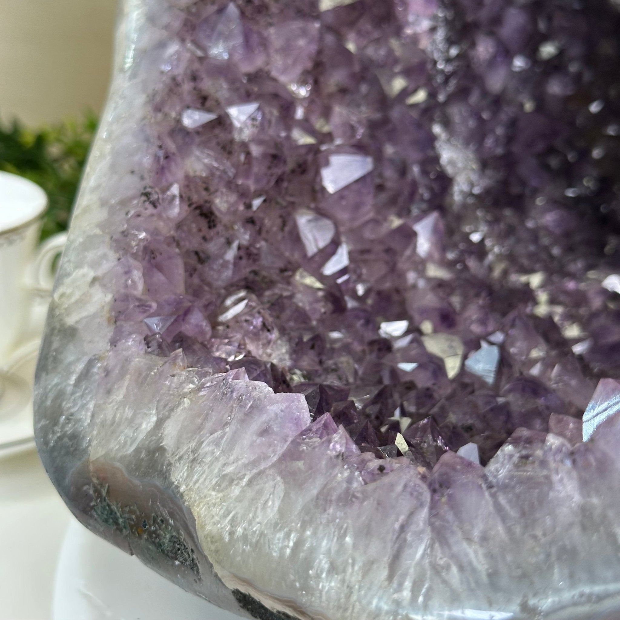 Extra Quality Brazilian Amethyst Cone, 34.8 lbs & 10.9" Tall 5619AM - 020 - Brazil GemsBrazil GemsExtra Quality Brazilian Amethyst Cone, 34.8 lbs & 10.9" Tall 5619AM - 020Crystal Cones5619AM - 020