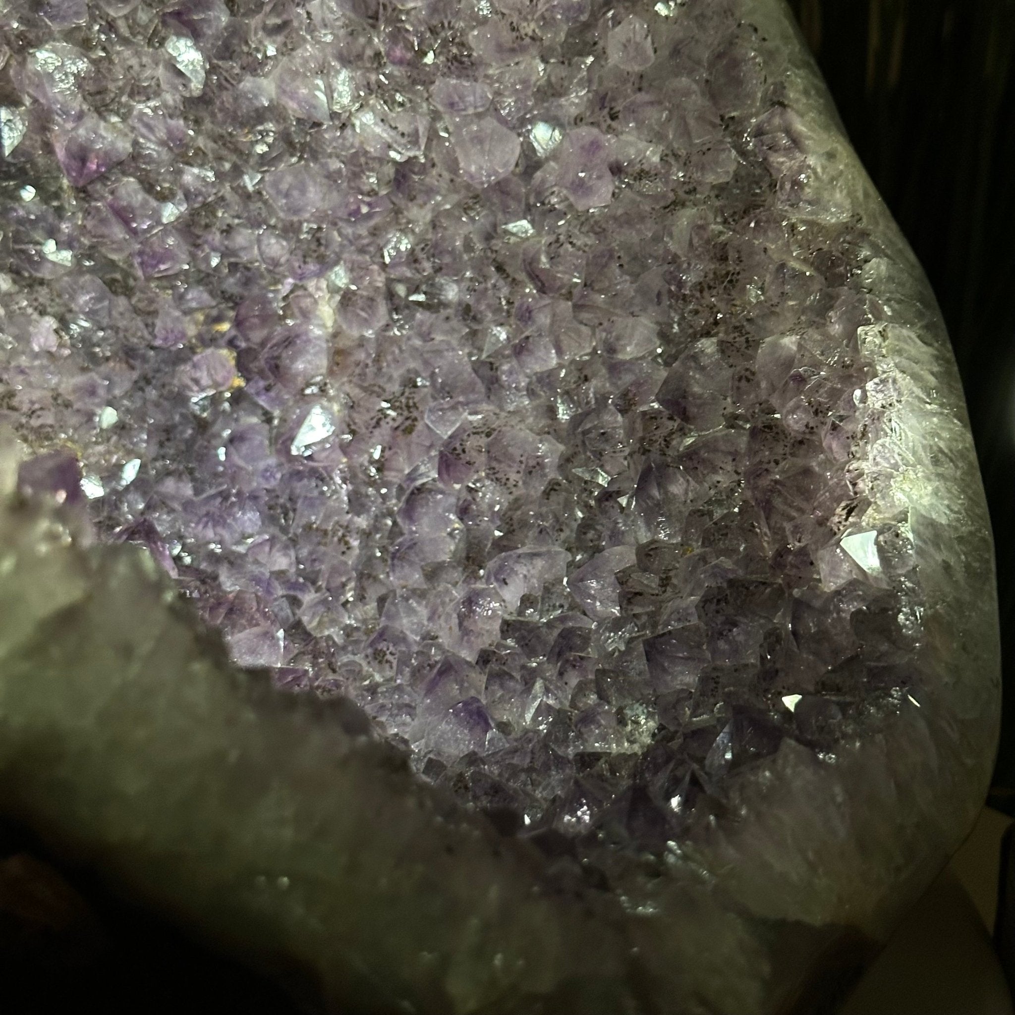 Extra Quality Brazilian Amethyst Cone, 34.8 lbs & 10.9" Tall 5619AM - 020 - Brazil GemsBrazil GemsExtra Quality Brazilian Amethyst Cone, 34.8 lbs & 10.9" Tall 5619AM - 020Crystal Cones5619AM - 020