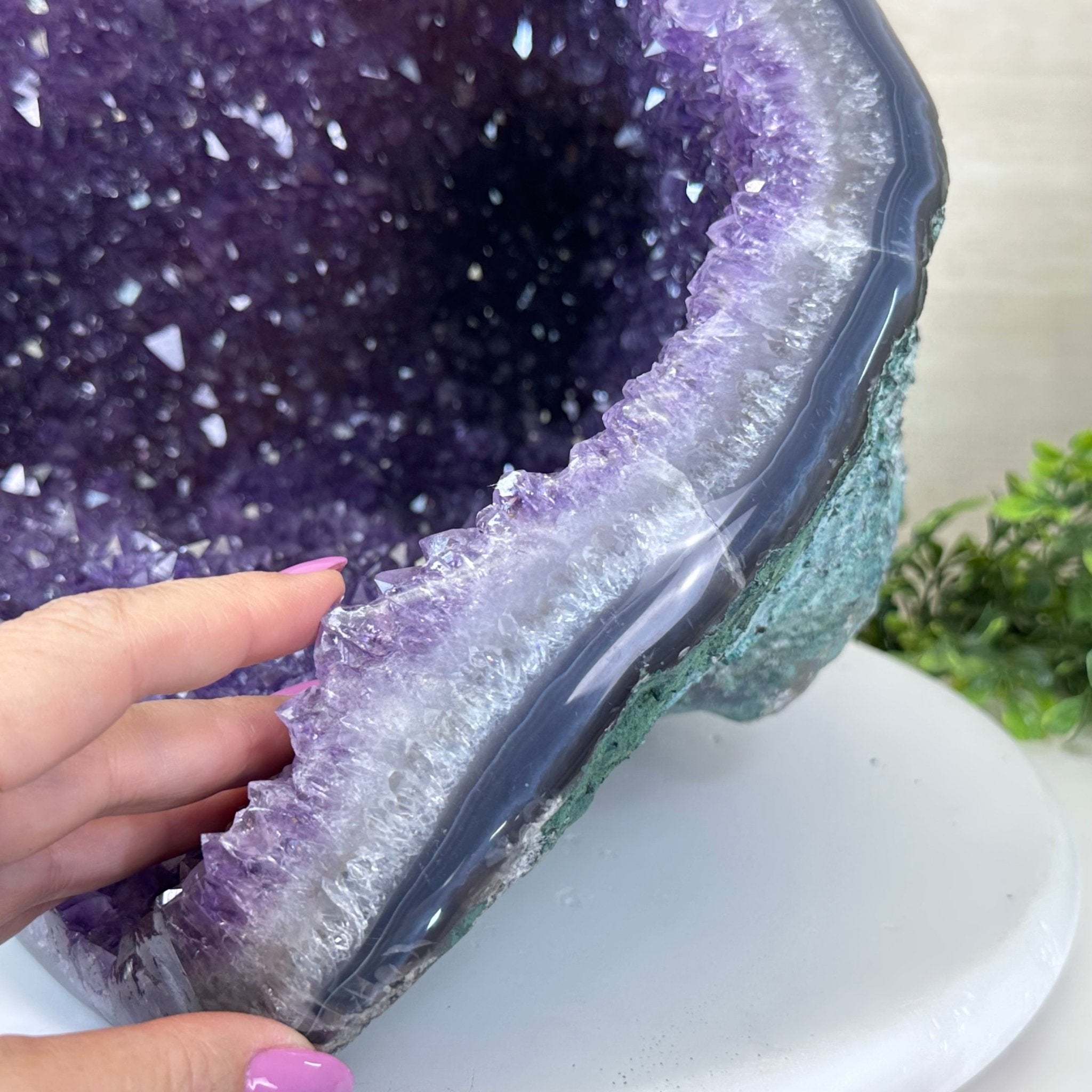 Extra Quality Brazilian Amethyst Cone, 37.5 lbs & 11.3" Tall 5619AM - 021 - Brazil GemsBrazil GemsExtra Quality Brazilian Amethyst Cone, 37.5 lbs & 11.3" Tall 5619AM - 021Crystal Cones5619AM - 021