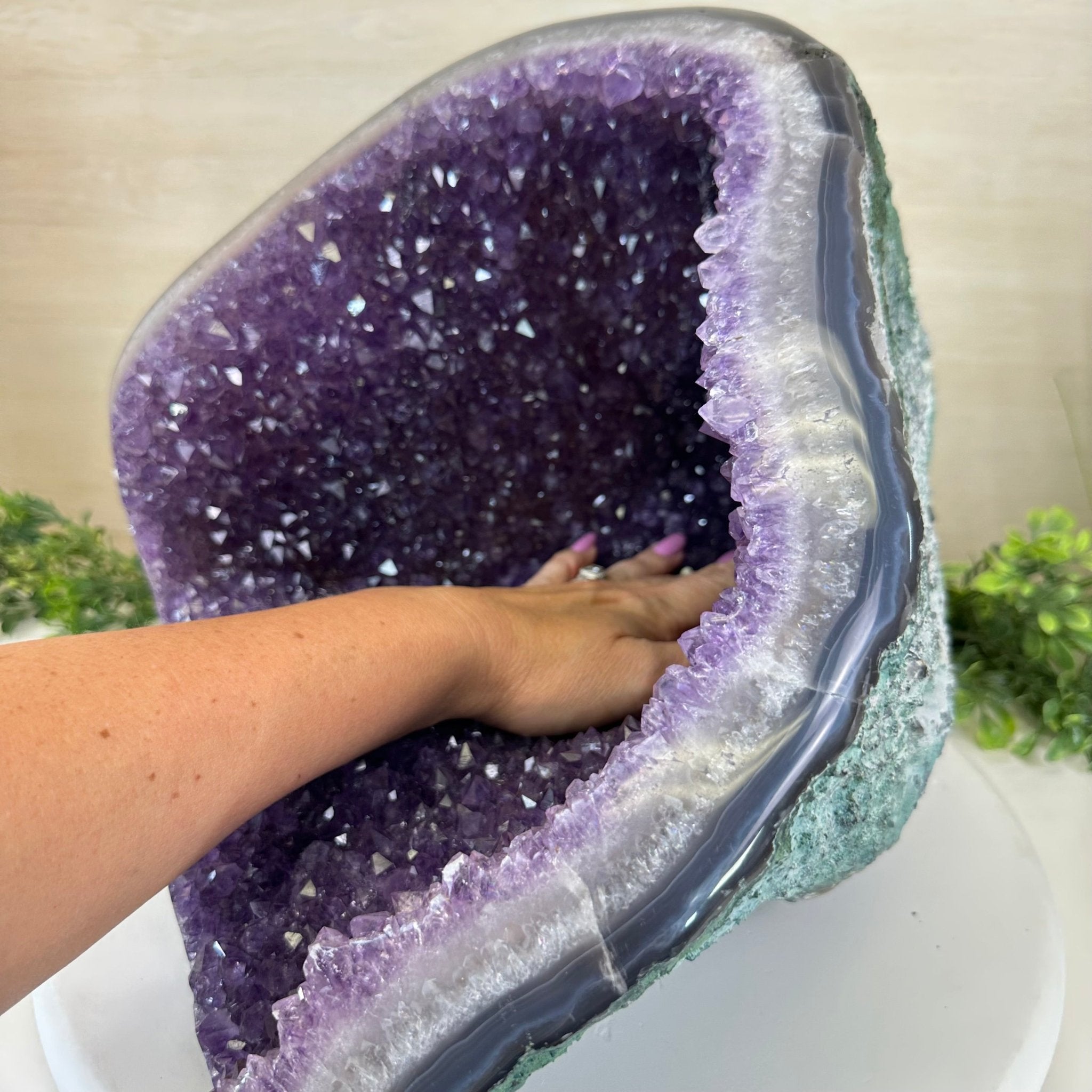 Extra Quality Brazilian Amethyst Cone, 37.5 lbs & 11.3" Tall 5619AM - 021 - Brazil GemsBrazil GemsExtra Quality Brazilian Amethyst Cone, 37.5 lbs & 11.3" Tall 5619AM - 021Crystal Cones5619AM - 021