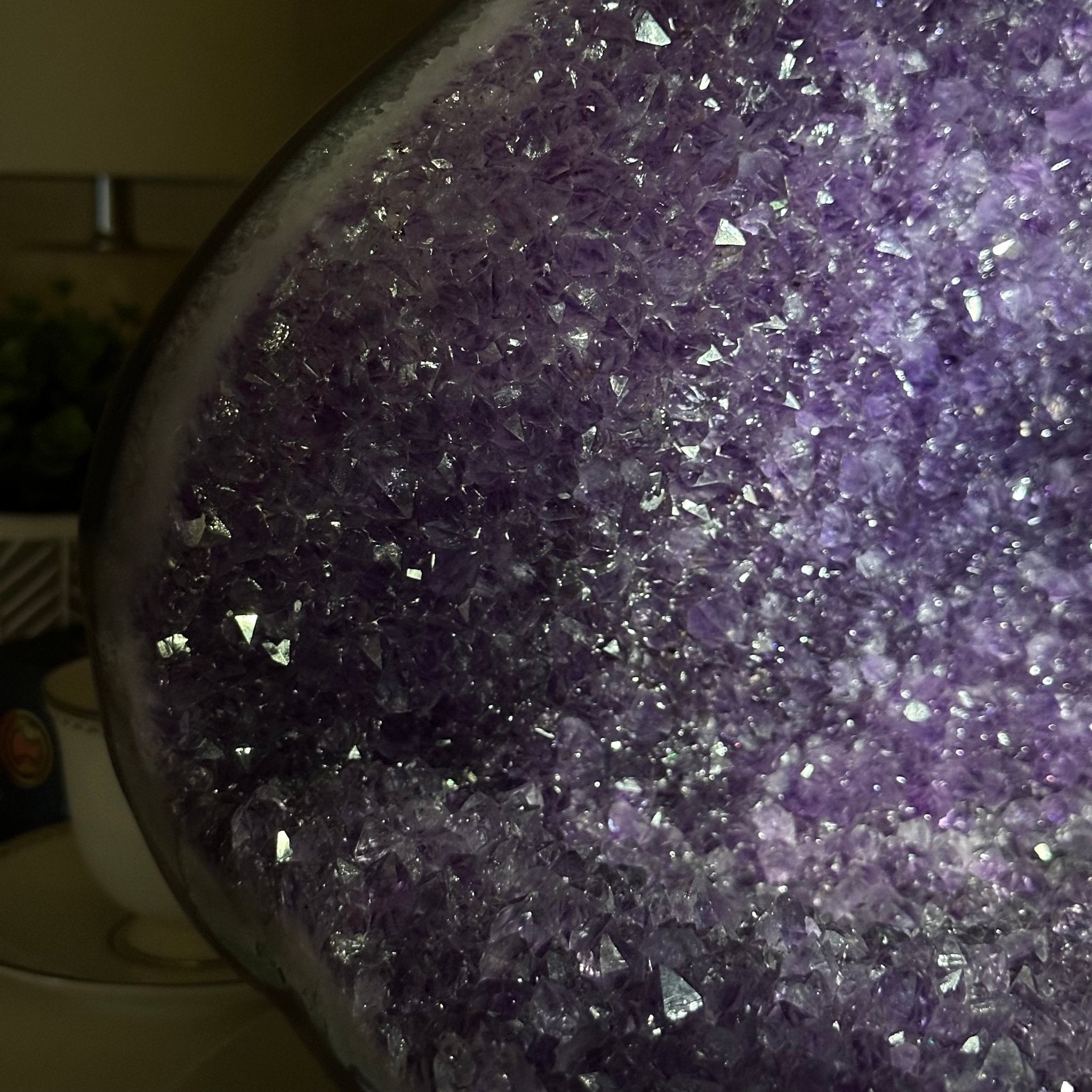 Extra Quality Brazilian Amethyst Cone, 37.5 lbs & 11.3" Tall 5619AM - 021 - Brazil GemsBrazil GemsExtra Quality Brazilian Amethyst Cone, 37.5 lbs & 11.3" Tall 5619AM - 021Crystal Cones5619AM - 021