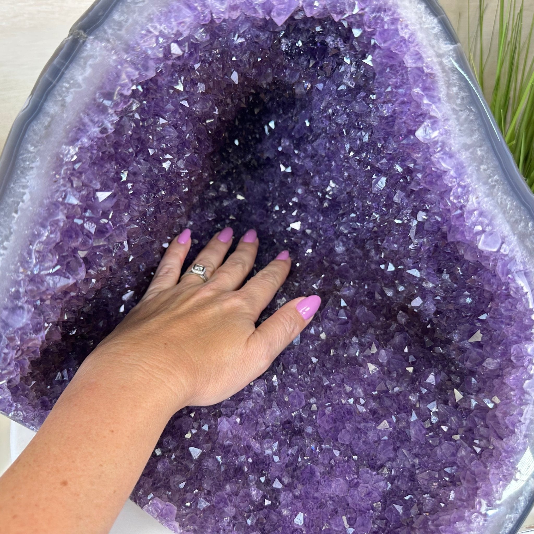 Extra Quality Brazilian Amethyst Cone, 37.5 lbs & 11.3" Tall 5619AM - 021 - Brazil GemsBrazil GemsExtra Quality Brazilian Amethyst Cone, 37.5 lbs & 11.3" Tall 5619AM - 021Crystal Cones5619AM - 021