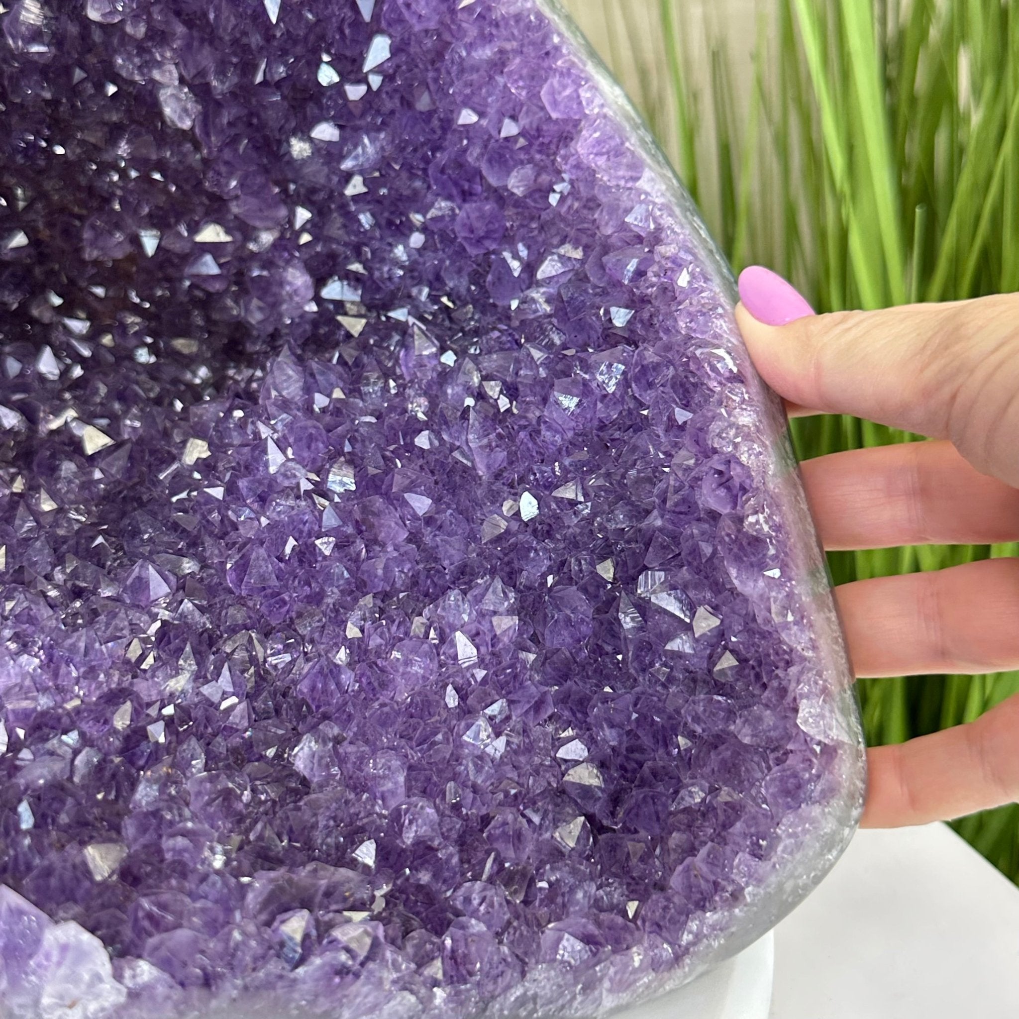 Extra Quality Brazilian Amethyst Cone, 37.5 lbs & 11.3" Tall 5619AM - 021 - Brazil GemsBrazil GemsExtra Quality Brazilian Amethyst Cone, 37.5 lbs & 11.3" Tall 5619AM - 021Crystal Cones5619AM - 021