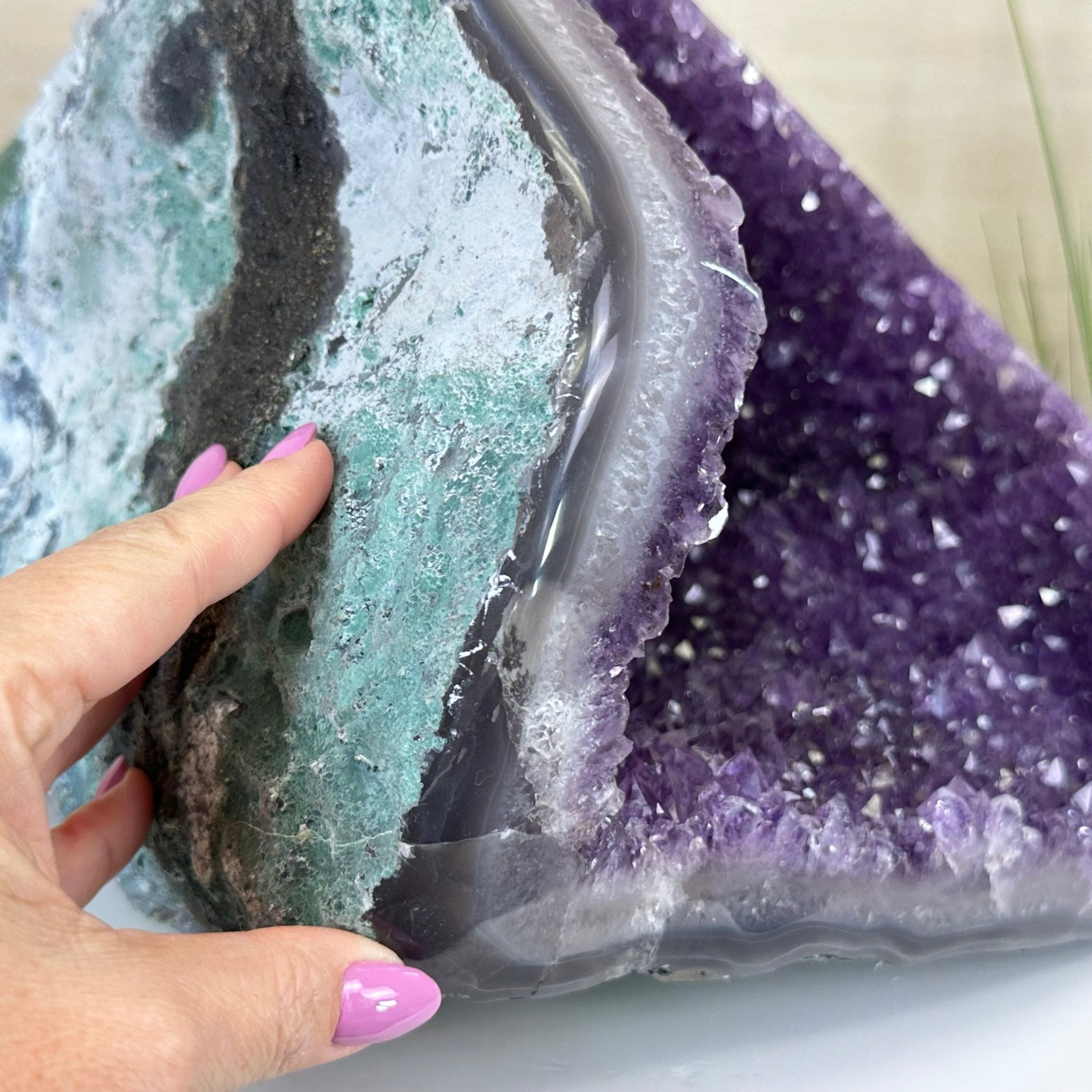 Extra Quality Brazilian Amethyst Cone, 37.5 lbs & 11.3" Tall 5619AM - 021 - Brazil GemsBrazil GemsExtra Quality Brazilian Amethyst Cone, 37.5 lbs & 11.3" Tall 5619AM - 021Crystal Cones5619AM - 021