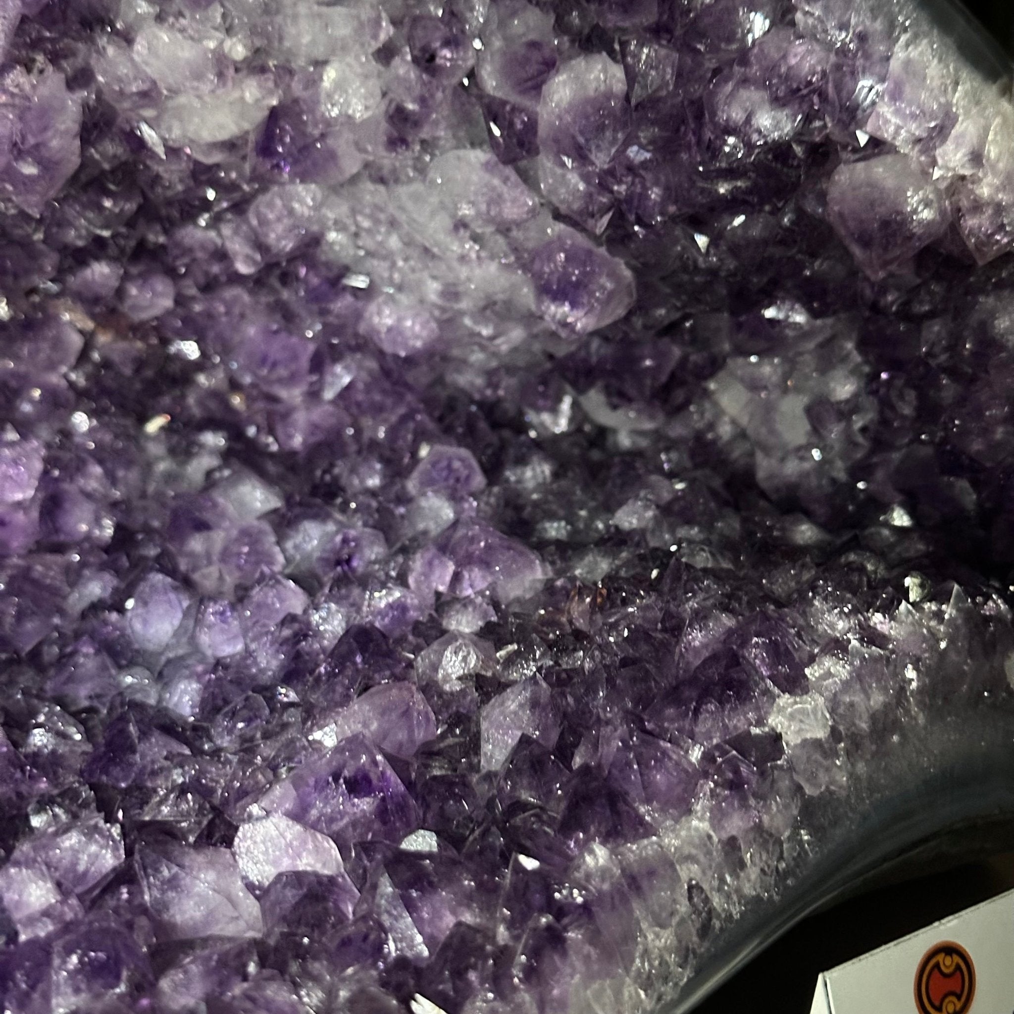 Extra Quality Brazilian Amethyst Cone, 40.9 lbs & 10.4" Tall 5619AM - 022 - Brazil GemsBrazil GemsExtra Quality Brazilian Amethyst Cone, 40.9 lbs & 10.4" Tall 5619AM - 022Crystal Cones5619AM - 022