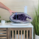 Extra Quality Brazilian Amethyst Cone, 46.4 lbs & 8.2" Tall 5619AM - 023 - Brazil GemsBrazil GemsExtra Quality Brazilian Amethyst Cone, 46.4 lbs & 8.2" Tall 5619AM - 023Crystal Cones5619AM - 023