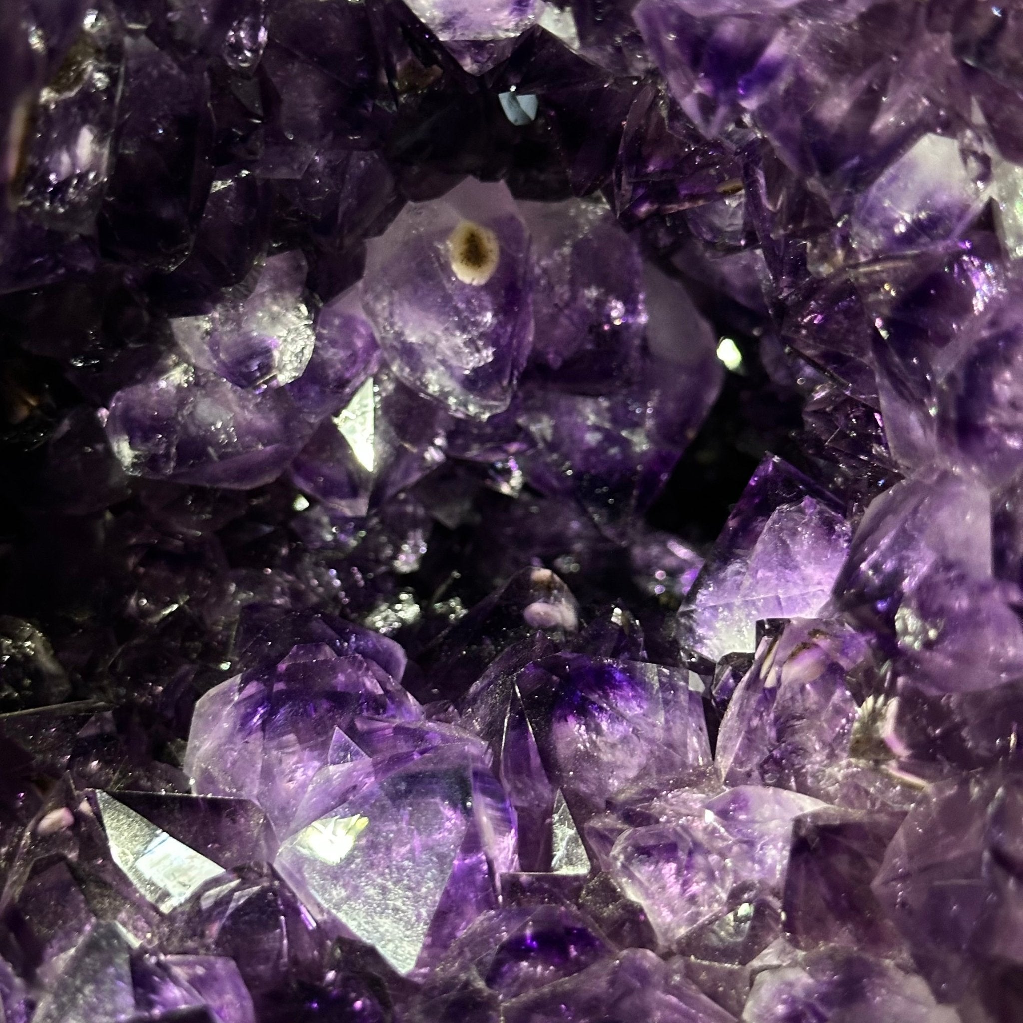 Extra Quality Brazilian Amethyst Cone, 46.4 lbs & 8.2" Tall 5619AM - 023 - Brazil GemsBrazil GemsExtra Quality Brazilian Amethyst Cone, 46.4 lbs & 8.2" Tall 5619AM - 023Crystal Cones5619AM - 023