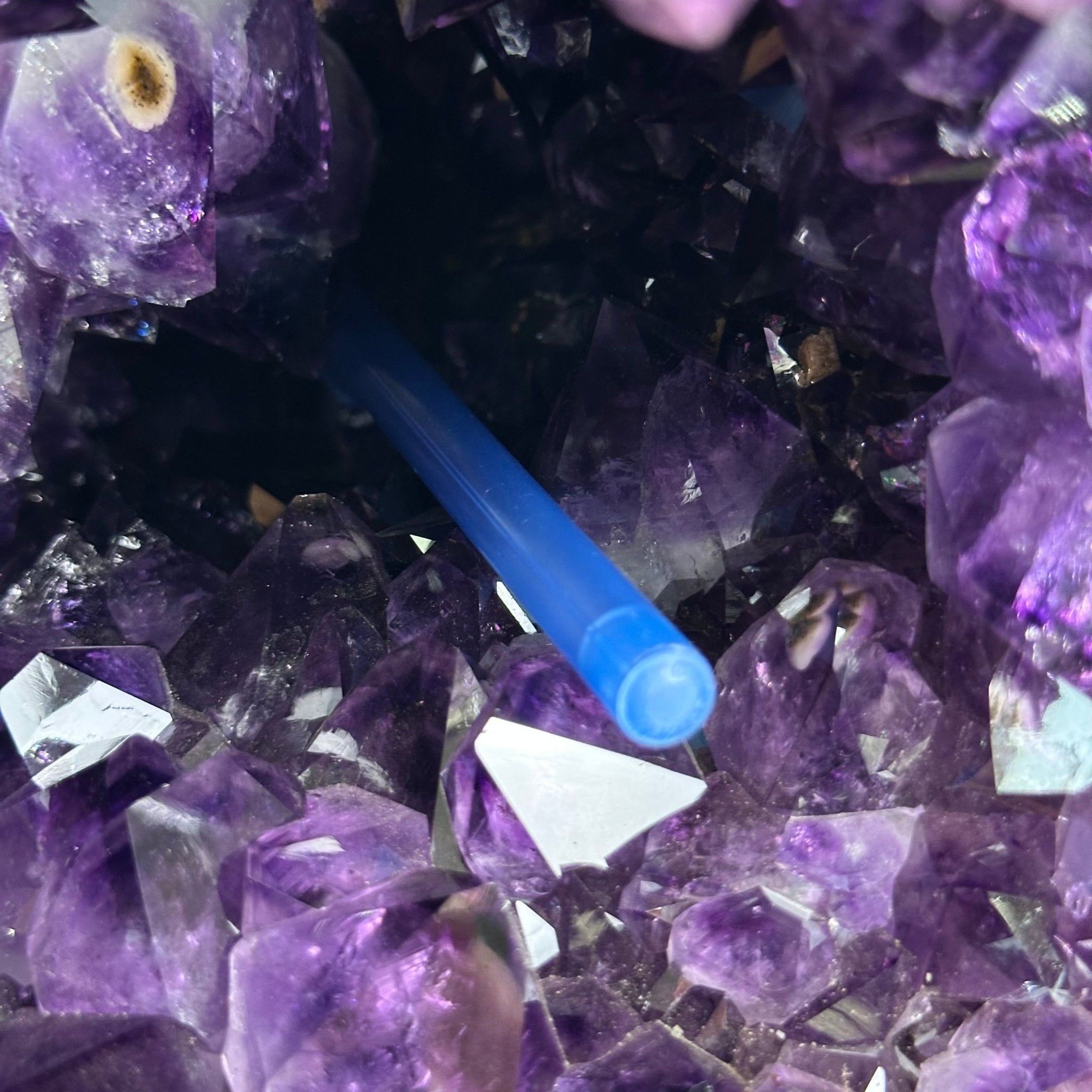 Extra Quality Brazilian Amethyst Cone, 46.4 lbs & 8.2" Tall 5619AM - 023 - Brazil GemsBrazil GemsExtra Quality Brazilian Amethyst Cone, 46.4 lbs & 8.2" Tall 5619AM - 023Crystal Cones5619AM - 023