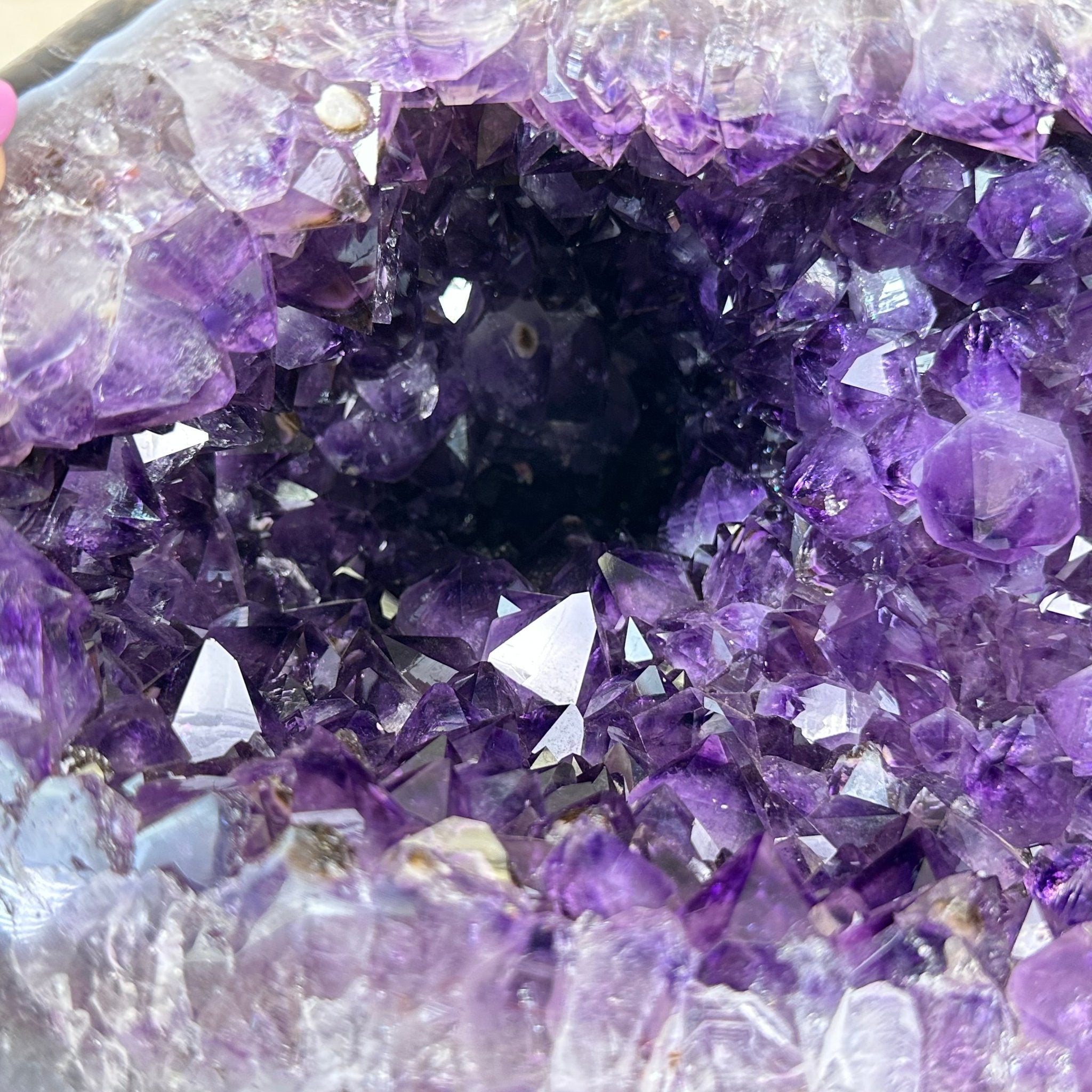 Extra Quality Brazilian Amethyst Cone, 46.4 lbs & 8.2" Tall 5619AM - 023 - Brazil GemsBrazil GemsExtra Quality Brazilian Amethyst Cone, 46.4 lbs & 8.2" Tall 5619AM - 023Crystal Cones5619AM - 023