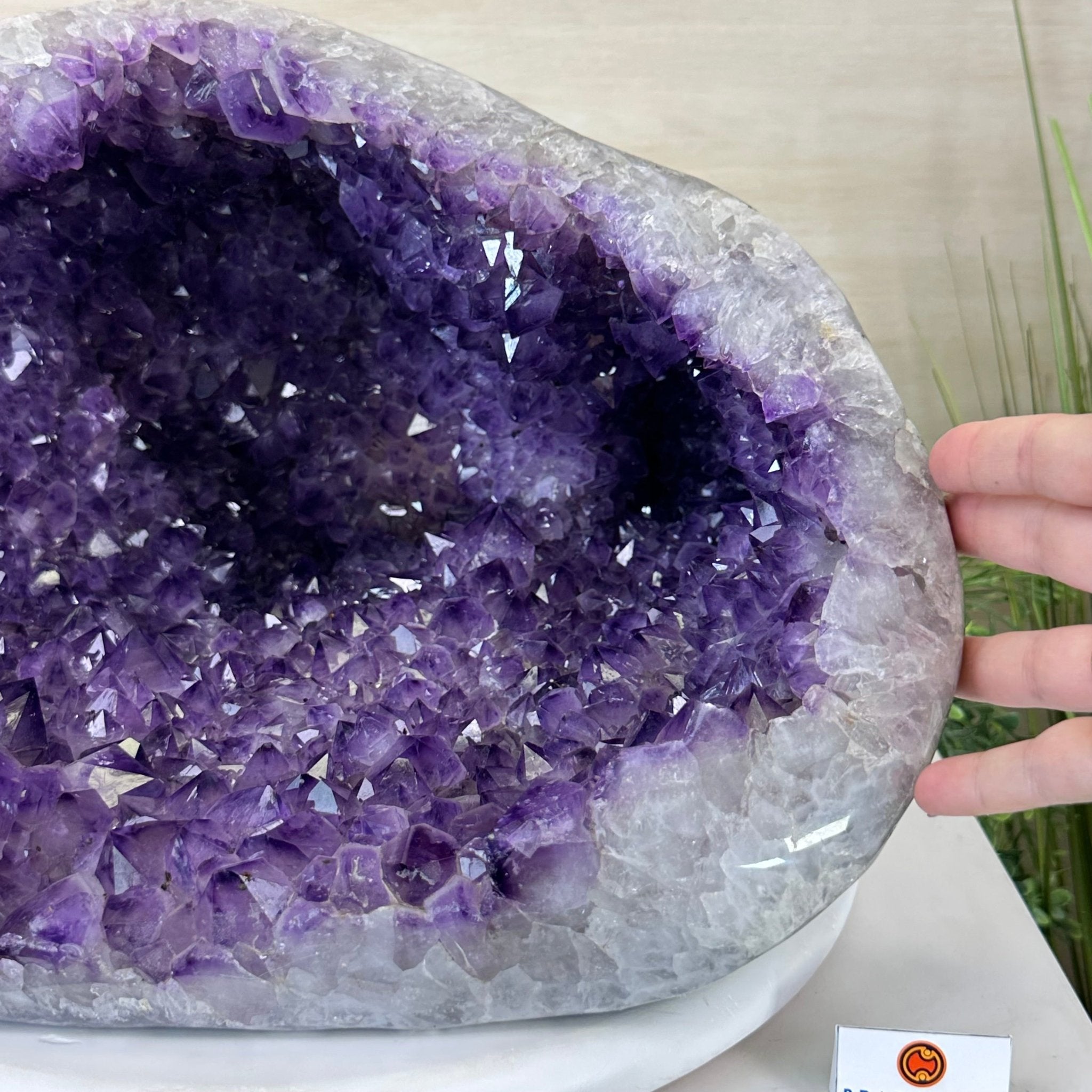 Extra Quality Brazilian Amethyst Cone, 56.1 lbs & 10.7" Tall 5619AM - 024 - Brazil GemsBrazil GemsExtra Quality Brazilian Amethyst Cone, 56.1 lbs & 10.7" Tall 5619AM - 024Crystal Cones5619AM - 024