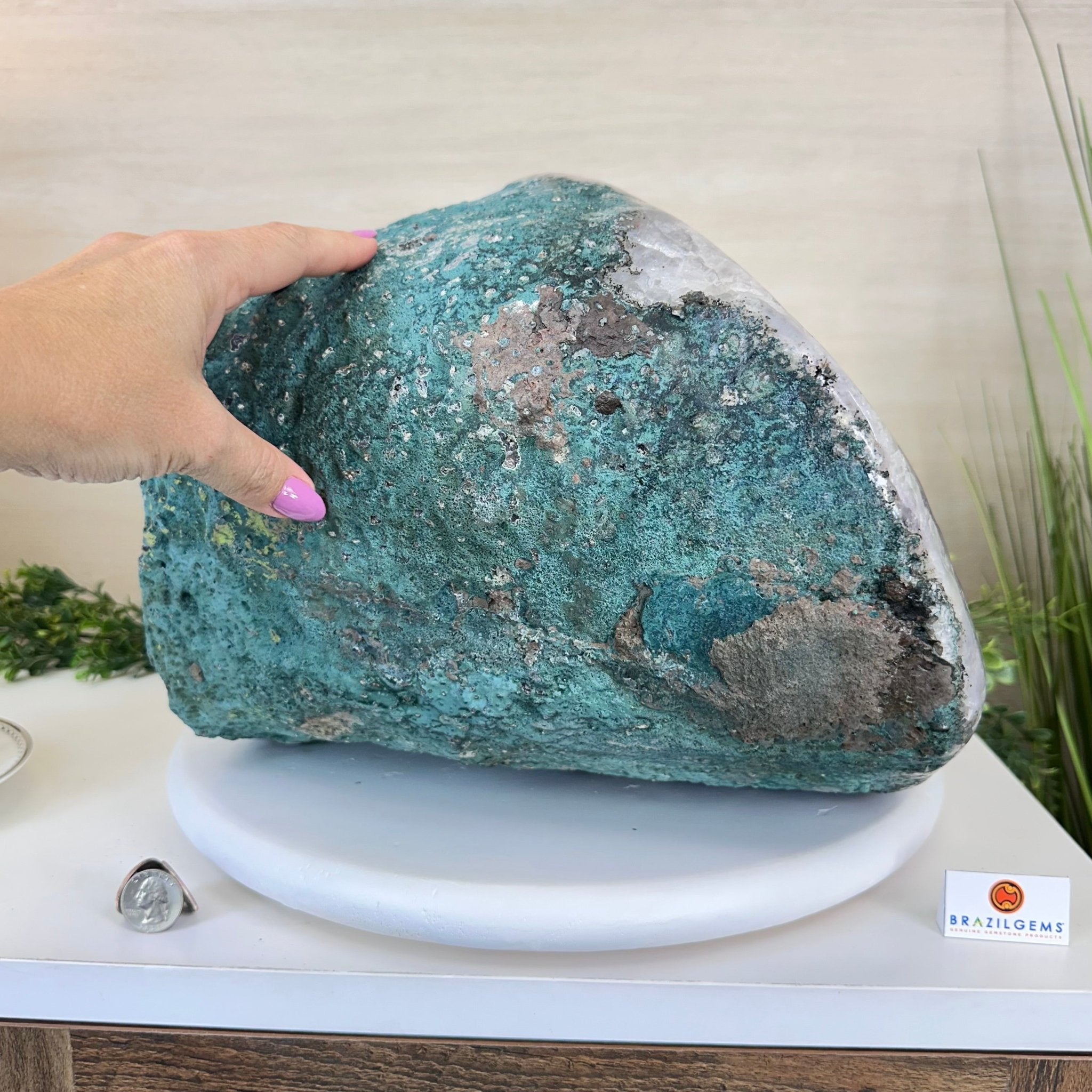 Extra Quality Brazilian Amethyst Cone, 56.1 lbs & 10.7" Tall 5619AM - 024 - Brazil GemsBrazil GemsExtra Quality Brazilian Amethyst Cone, 56.1 lbs & 10.7" Tall 5619AM - 024Crystal Cones5619AM - 024