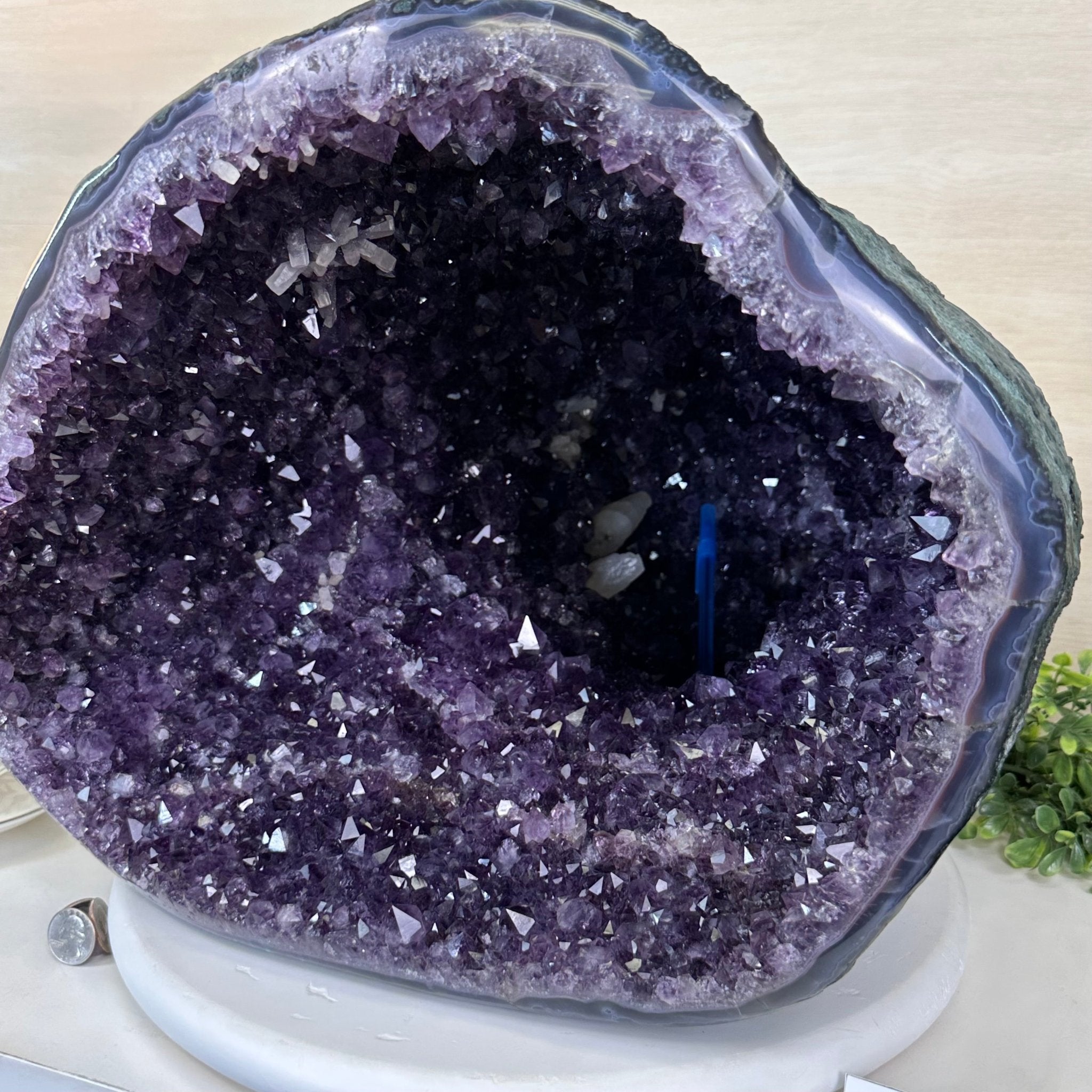 Extra Quality Brazilian Amethyst Cone, 66 lbs & 13.5" Tall 5619AM - 025 - Brazil GemsBrazil GemsExtra Quality Brazilian Amethyst Cone, 66 lbs & 13.5" Tall 5619AM - 025Crystal Cones5619AM - 025