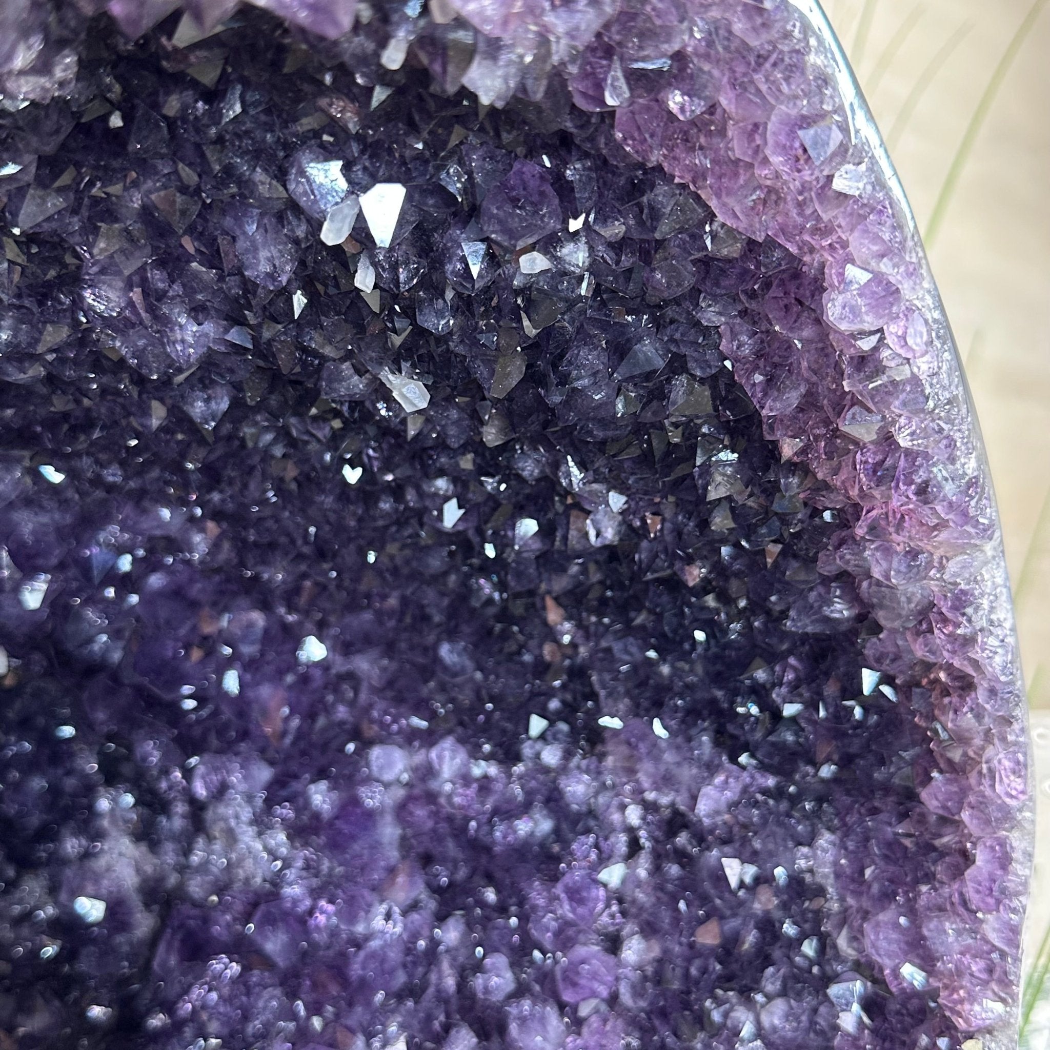 Extra Quality Brazilian Amethyst Cone, 66 lbs & 13.5" Tall 5619AM - 025 - Brazil GemsBrazil GemsExtra Quality Brazilian Amethyst Cone, 66 lbs & 13.5" Tall 5619AM - 025Crystal Cones5619AM - 025