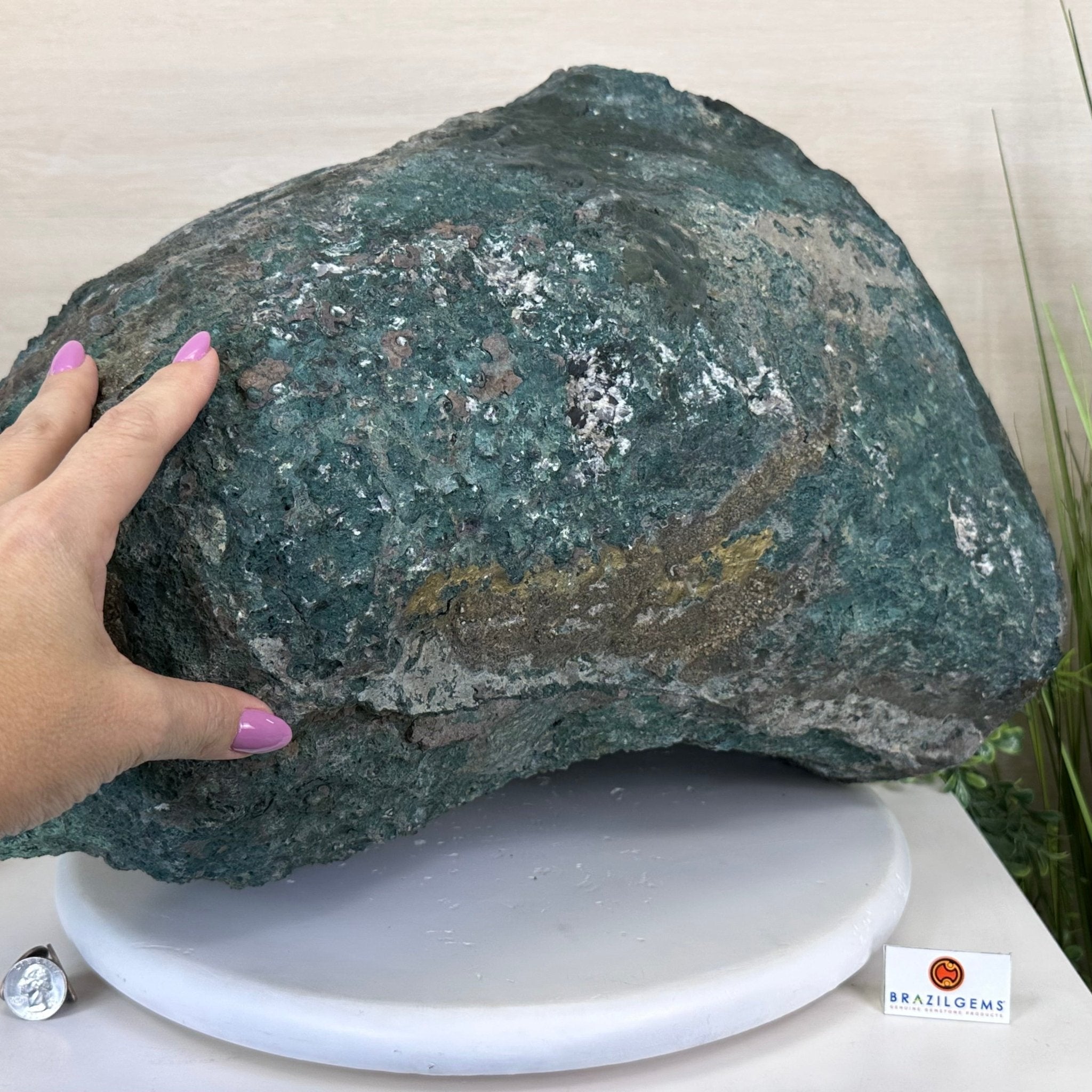 Extra Quality Brazilian Amethyst Cone, 66 lbs & 13.5" Tall 5619AM - 025 - Brazil GemsBrazil GemsExtra Quality Brazilian Amethyst Cone, 66 lbs & 13.5" Tall 5619AM - 025Crystal Cones5619AM - 025