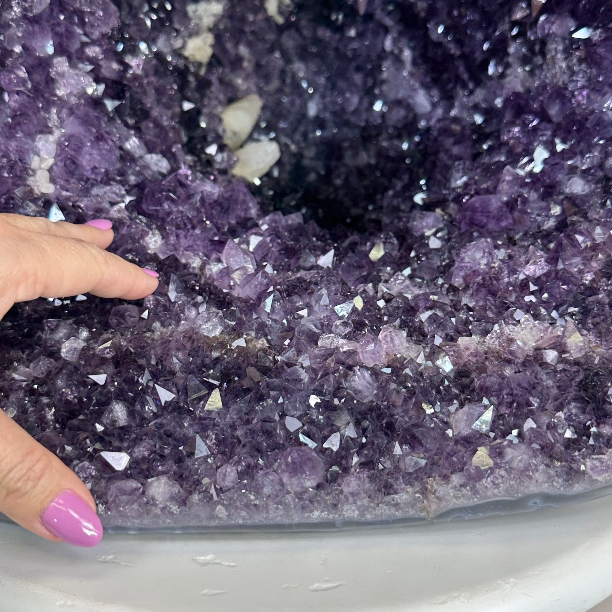 Extra Quality Brazilian Amethyst Cone, 66 lbs & 13.5" Tall 5619AM - 025 - Brazil GemsBrazil GemsExtra Quality Brazilian Amethyst Cone, 66 lbs & 13.5" Tall 5619AM - 025Crystal Cones5619AM - 025