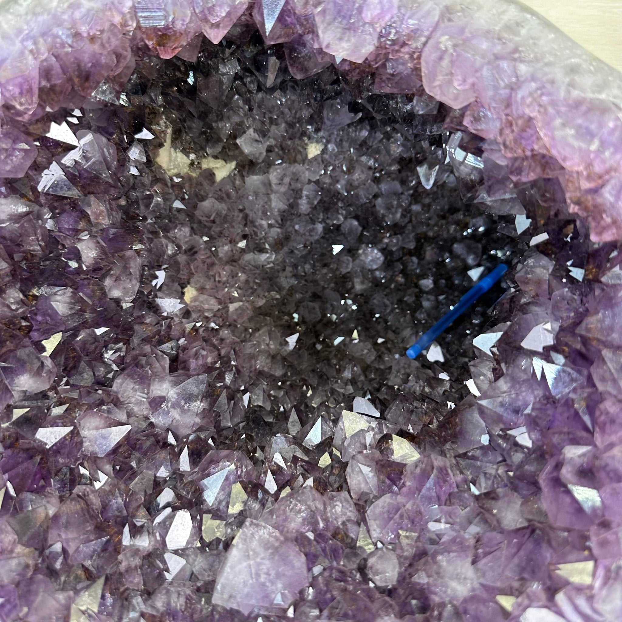Extra Quality Brazilian Amethyst Cone, 76 lbs & 12.5" Tall 5619AM - 026 - Brazil GemsBrazil GemsExtra Quality Brazilian Amethyst Cone, 76 lbs & 12.5" Tall 5619AM - 026Crystal Cones5619AM - 026