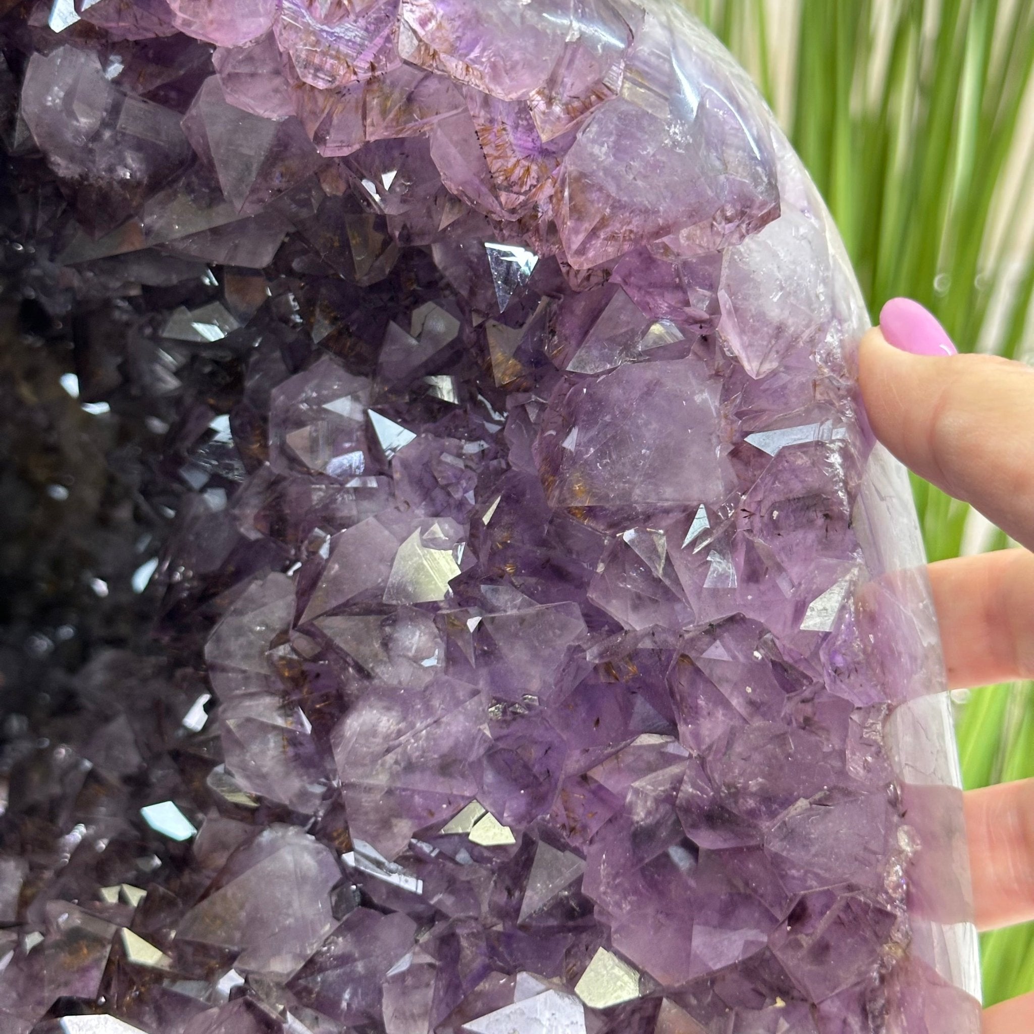 Extra Quality Brazilian Amethyst Cone, 76 lbs & 12.5" Tall 5619AM - 026 - Brazil GemsBrazil GemsExtra Quality Brazilian Amethyst Cone, 76 lbs & 12.5" Tall 5619AM - 026Crystal Cones5619AM - 026