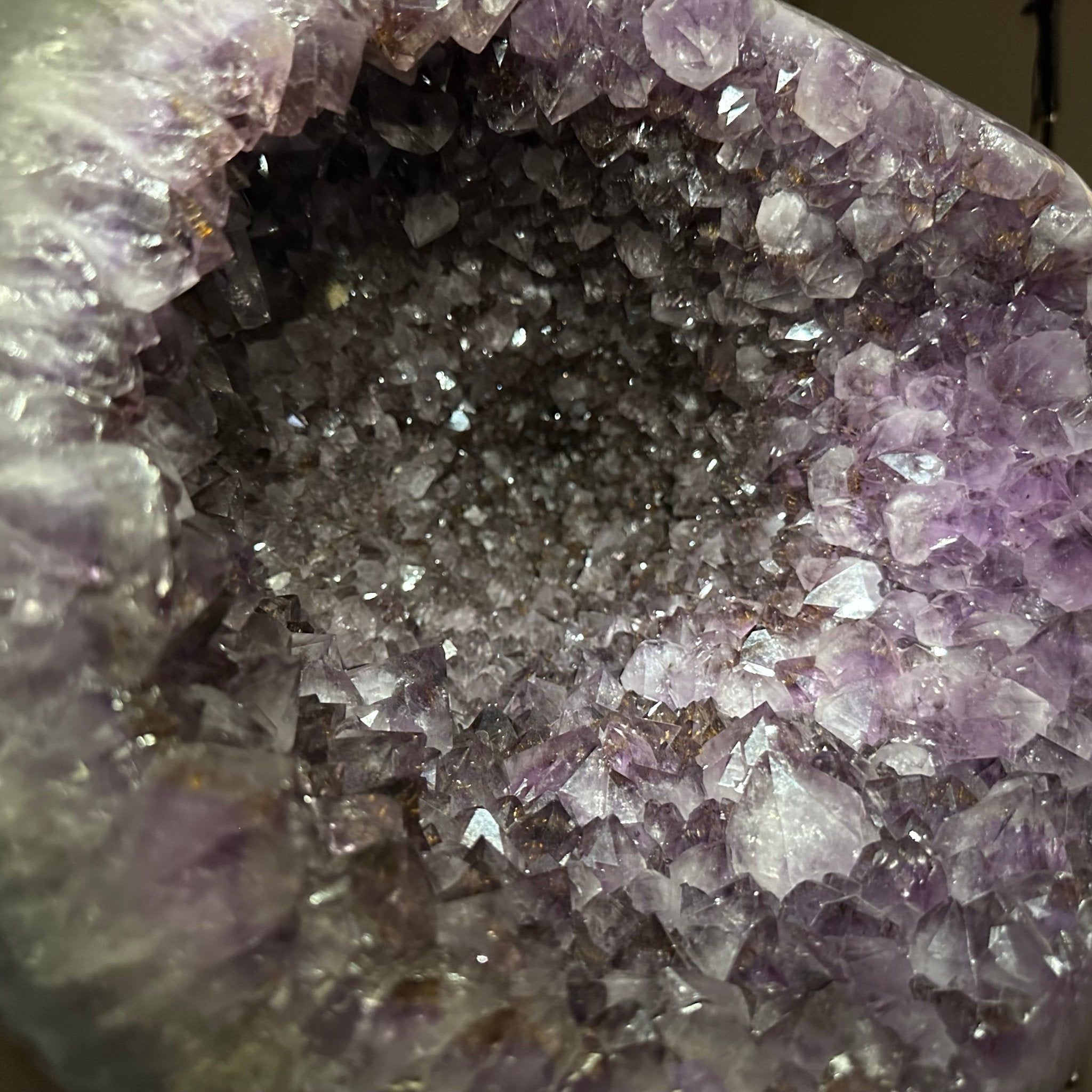 Extra Quality Brazilian Amethyst Cone, 76 lbs & 12.5" Tall 5619AM - 026 - Brazil GemsBrazil GemsExtra Quality Brazilian Amethyst Cone, 76 lbs & 12.5" Tall 5619AM - 026Crystal Cones5619AM - 026