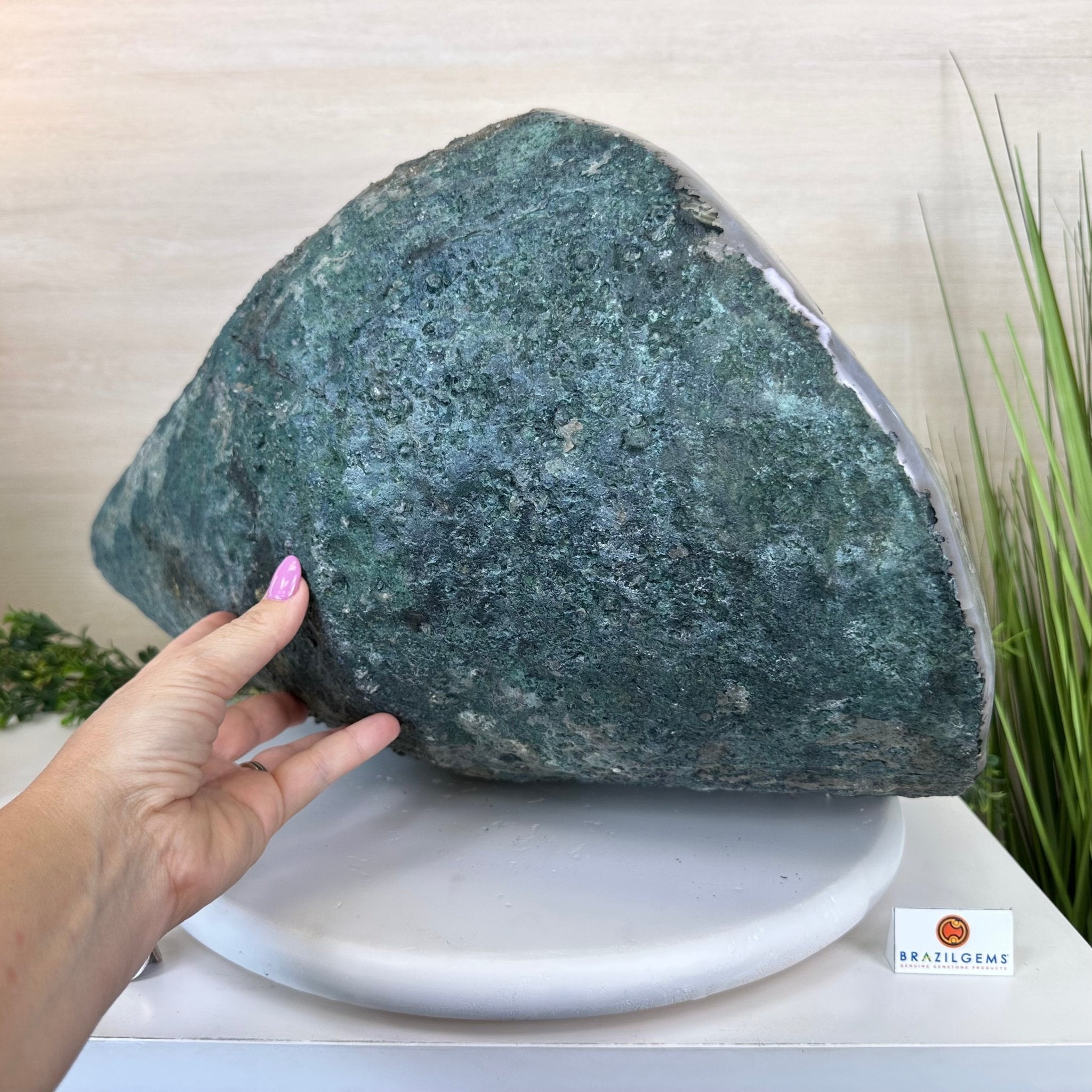 Extra Quality Brazilian Amethyst Cone, 76 lbs & 12.5" Tall 5619AM - 026 - Brazil GemsBrazil GemsExtra Quality Brazilian Amethyst Cone, 76 lbs & 12.5" Tall 5619AM - 026Crystal Cones5619AM - 026