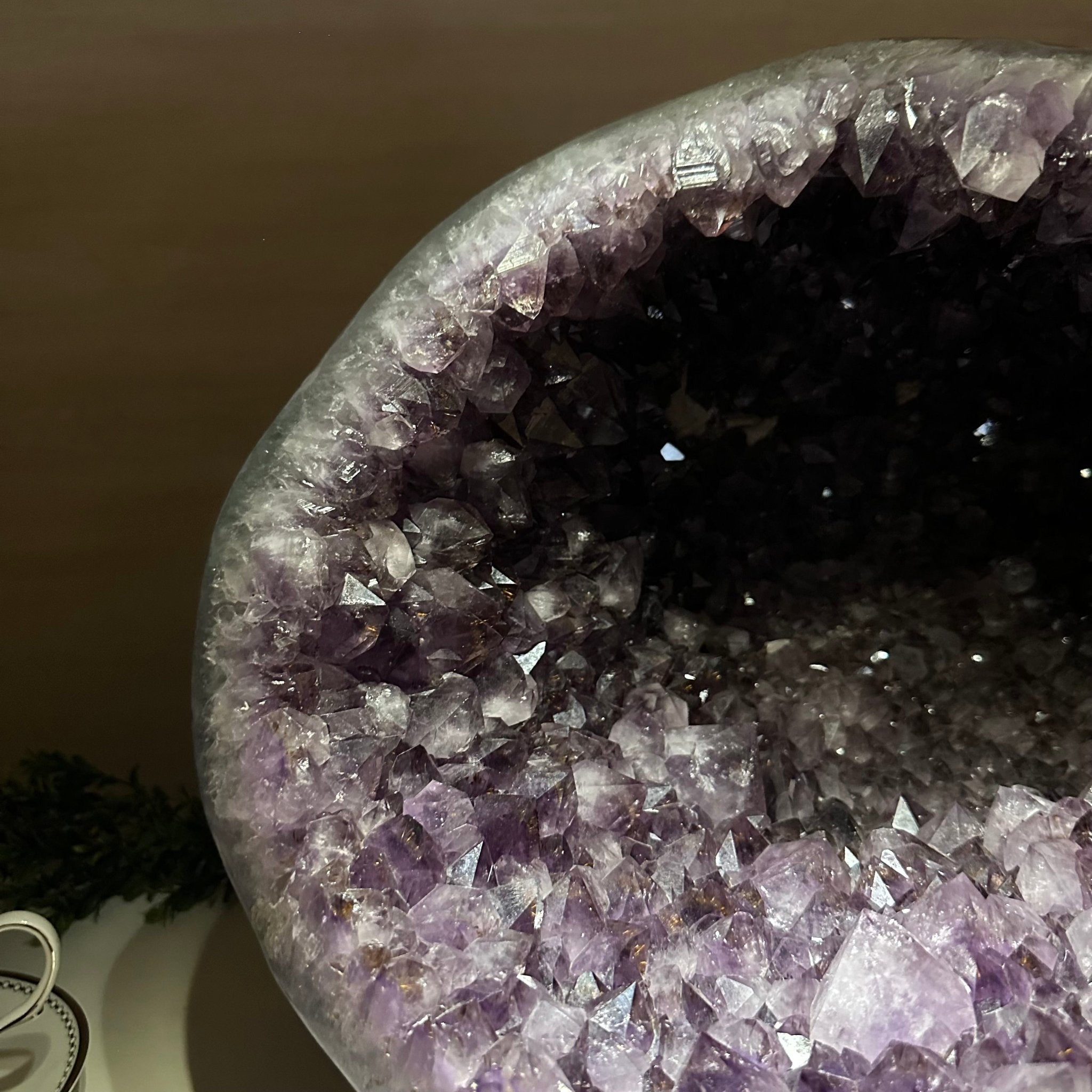 Extra Quality Brazilian Amethyst Cone, 76 lbs & 12.5" Tall 5619AM - 026 - Brazil GemsBrazil GemsExtra Quality Brazilian Amethyst Cone, 76 lbs & 12.5" Tall 5619AM - 026Crystal Cones5619AM - 026