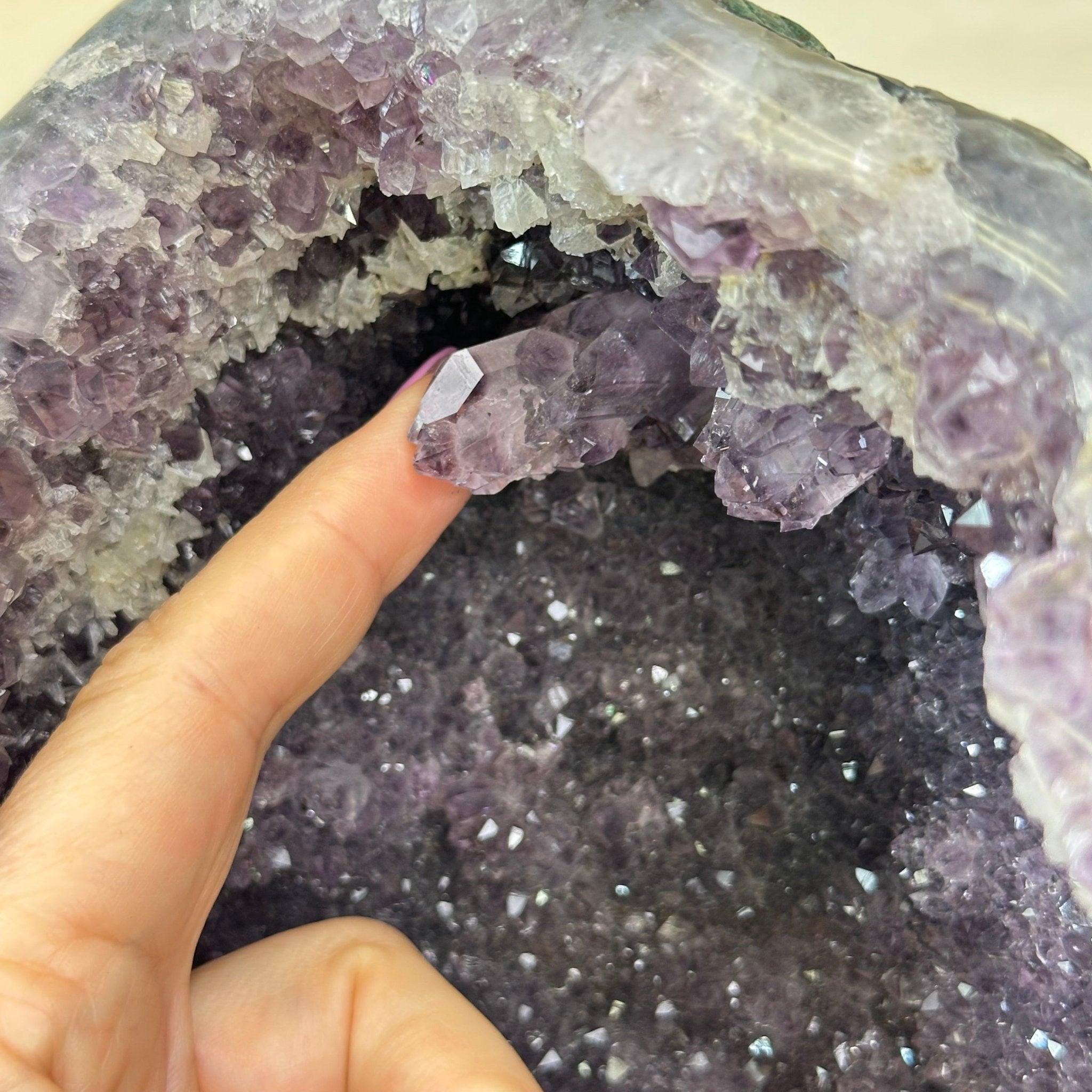 Extra Quality Brazilian Amethyst Cone, 9.9 lbs & 12.5" Tall, Model 5619AM - 012 - Brazil GemsBrazil GemsExtra Quality Brazilian Amethyst Cone, 9.9 lbs & 12.5" Tall, Model 5619AM - 012Crystal Cones5619AM - 012