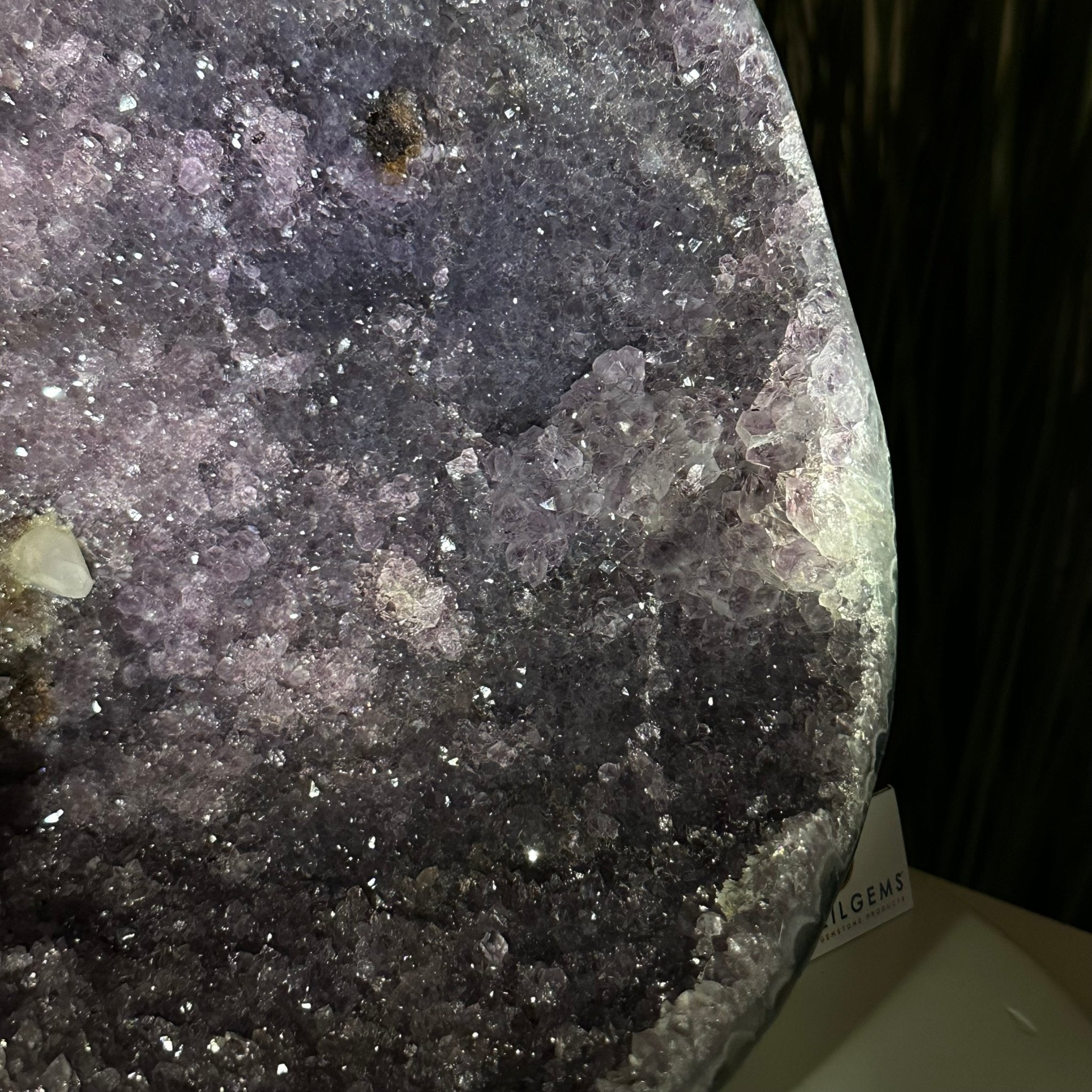 Extra Quality Brazilian Amethyst Cone, 9.9 lbs & 12.5" Tall, Model 5619AM - 012 - Brazil GemsBrazil GemsExtra Quality Brazilian Amethyst Cone, 9.9 lbs & 12.5" Tall, Model 5619AM - 012Crystal Cones5619AM - 012