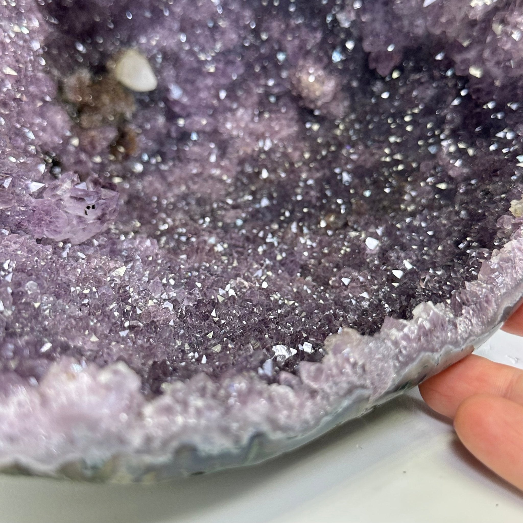 Extra Quality Brazilian Amethyst Cone, 9.9 lbs & 12.5" Tall, Model 5619AM - 012 - Brazil GemsBrazil GemsExtra Quality Brazilian Amethyst Cone, 9.9 lbs & 12.5" Tall, Model 5619AM - 012Crystal Cones5619AM - 012