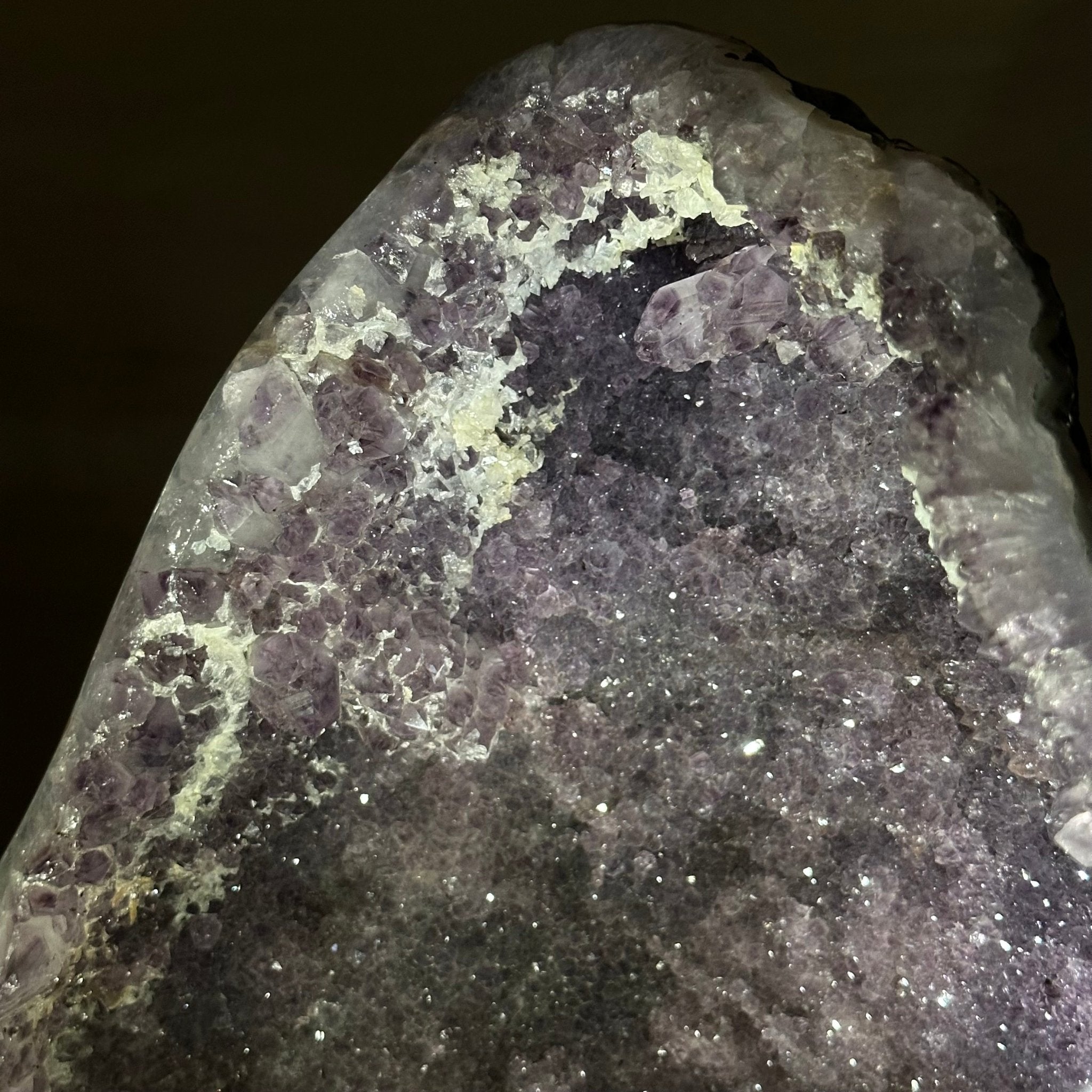 Extra Quality Brazilian Amethyst Cone, 9.9 lbs & 12.5" Tall, Model 5619AM - 012 - Brazil GemsBrazil GemsExtra Quality Brazilian Amethyst Cone, 9.9 lbs & 12.5" Tall, Model 5619AM - 012Crystal Cones5619AM - 012