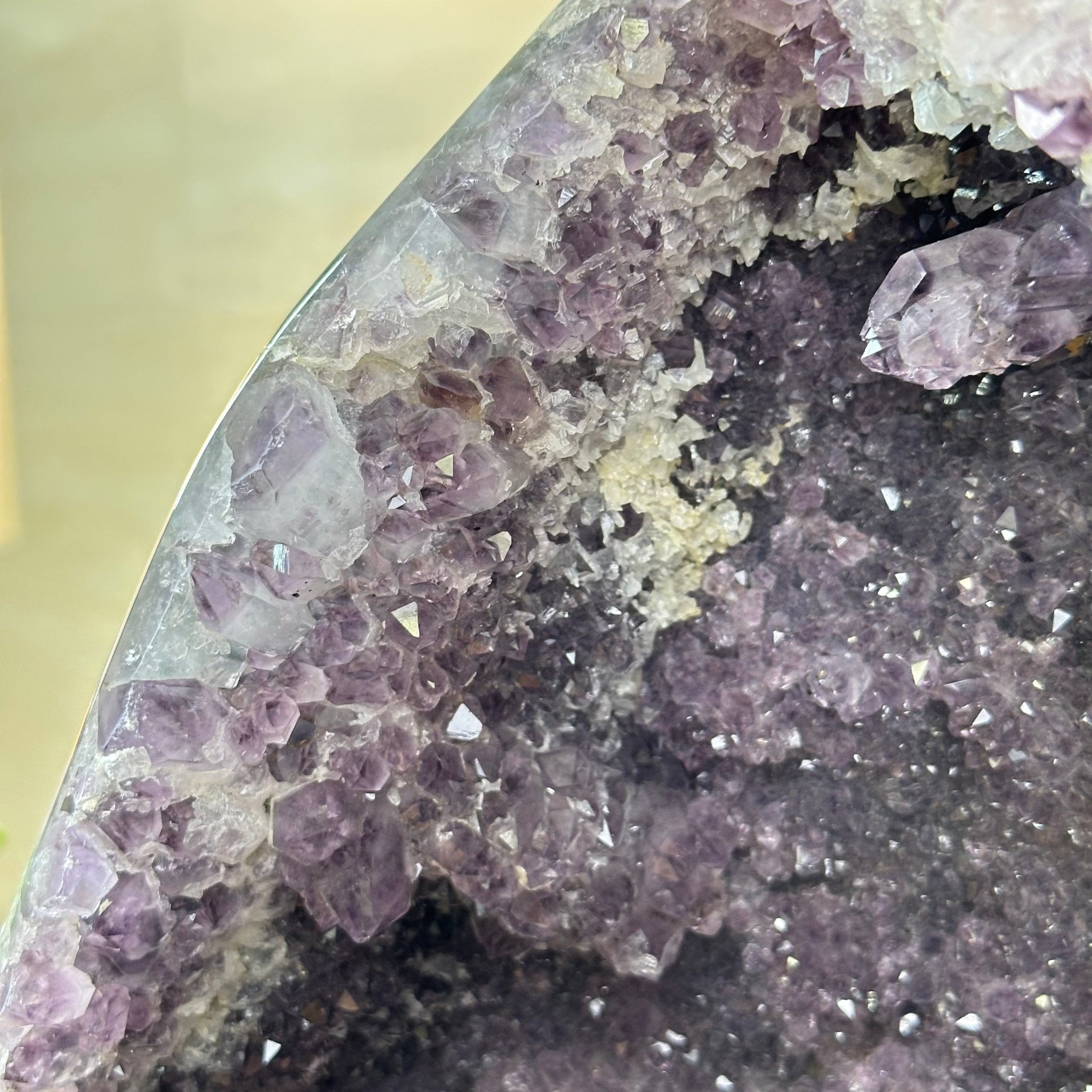 Extra Quality Brazilian Amethyst Cone, 9.9 lbs & 12.5" Tall, Model 5619AM - 012 - Brazil GemsBrazil GemsExtra Quality Brazilian Amethyst Cone, 9.9 lbs & 12.5" Tall, Model 5619AM - 012Crystal Cones5619AM - 012