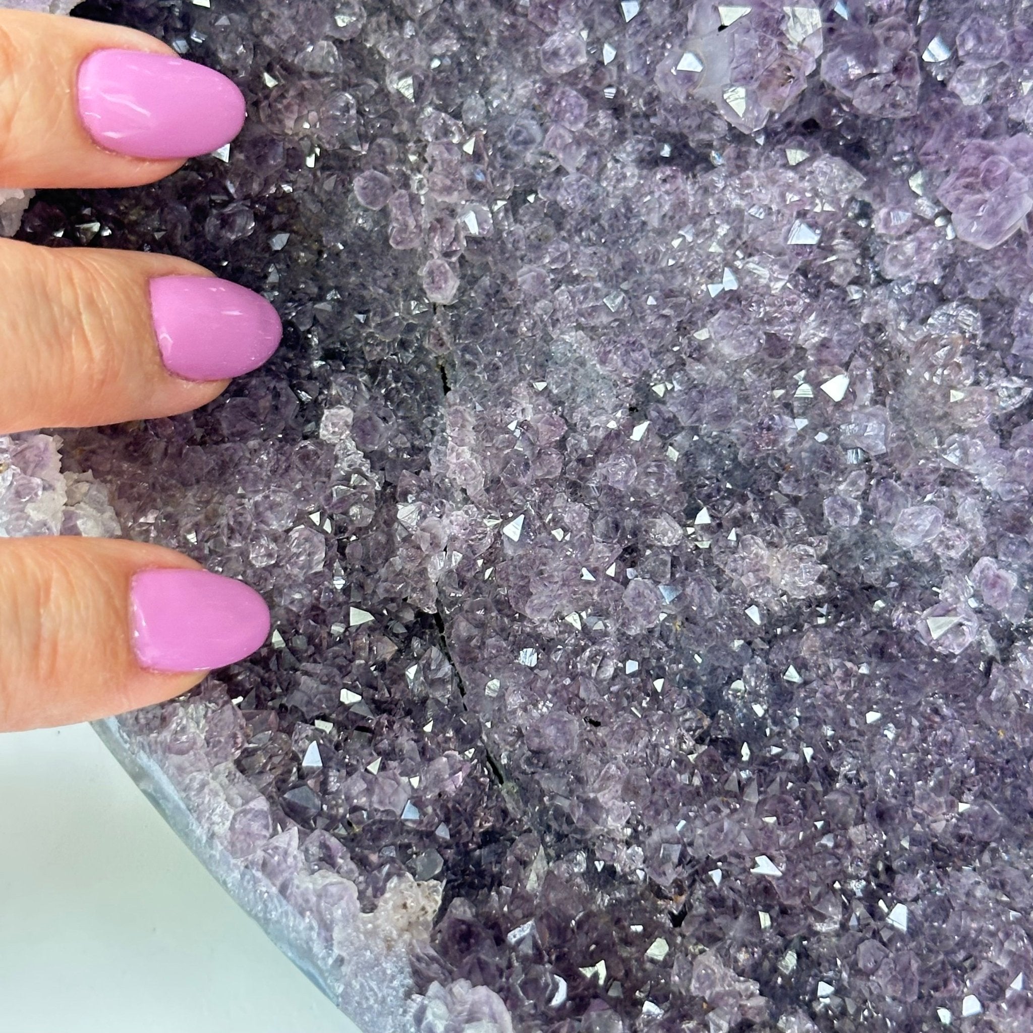 Extra Quality Brazilian Amethyst Cone, 9.9 lbs & 12.5" Tall, Model 5619AM - 012 - Brazil GemsBrazil GemsExtra Quality Brazilian Amethyst Cone, 9.9 lbs & 12.5" Tall, Model 5619AM - 012Crystal Cones5619AM - 012
